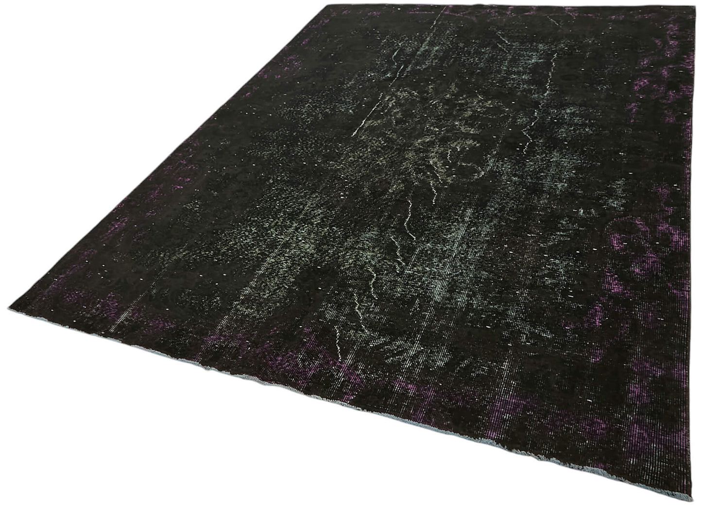 6x9 Vintage Hand-Carved Turkish Rug - 47112