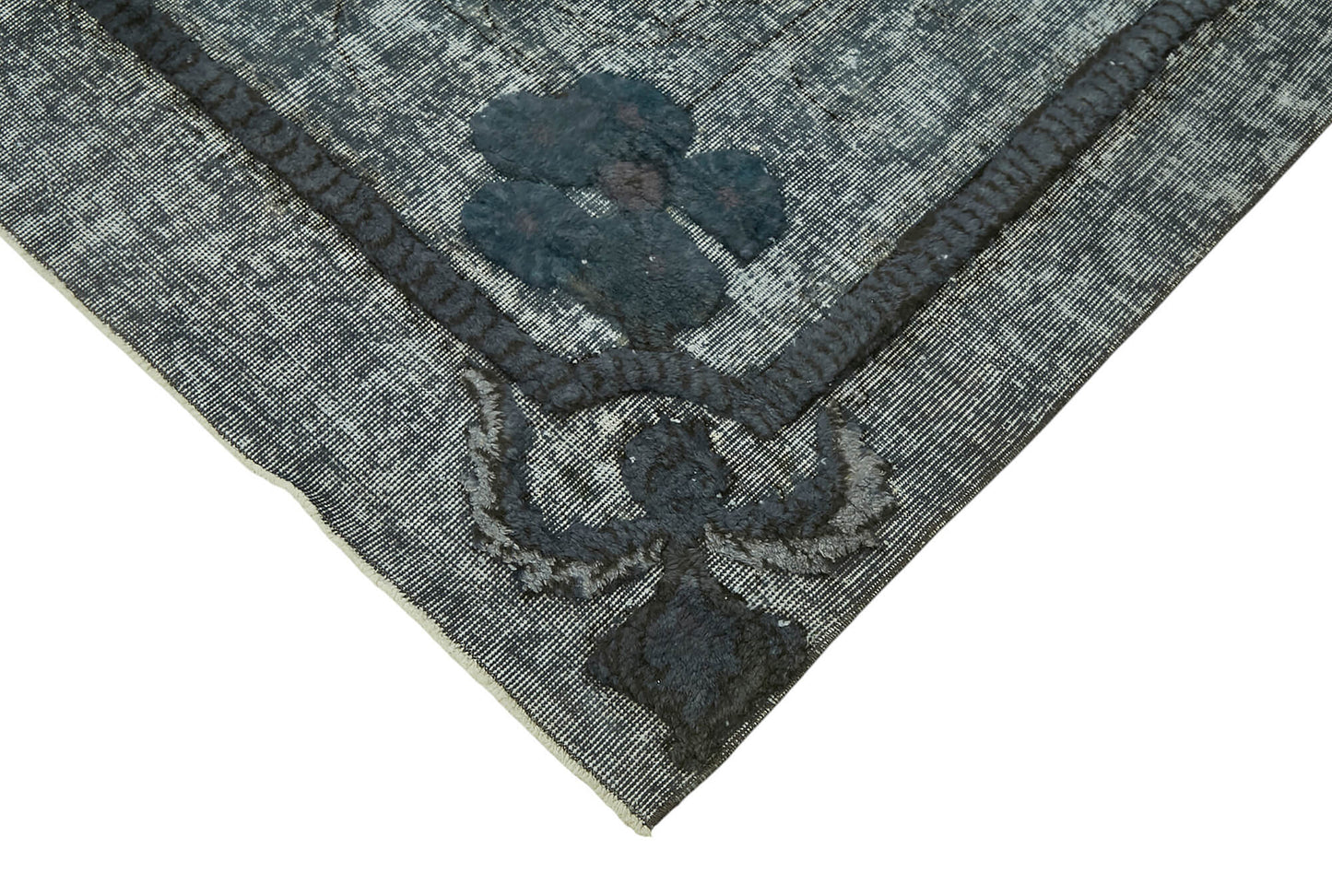 7x10 Vintage Hand-Carved Turkish Rug - 47132