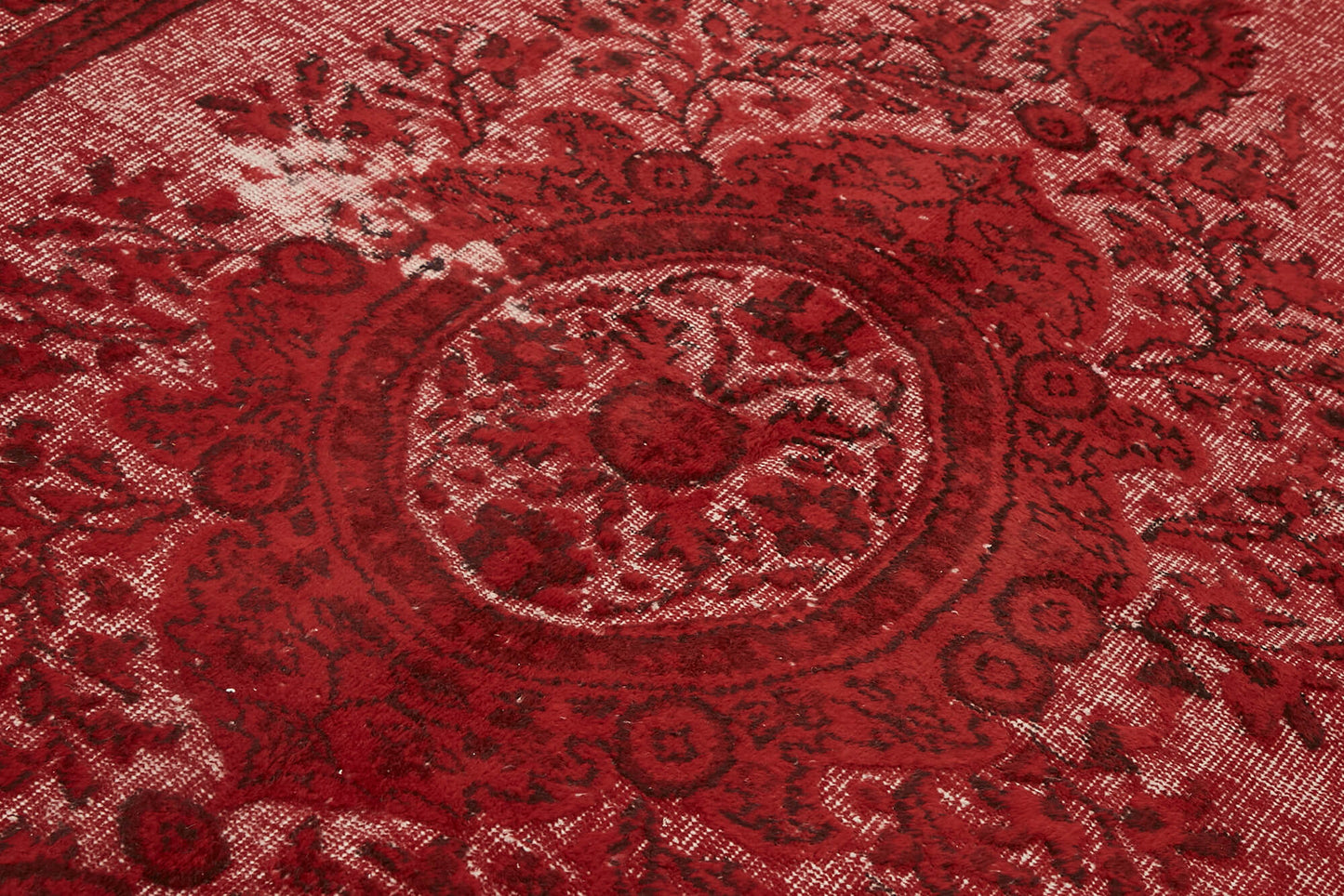 6x10 Vintage Hand-Carved Turkish Rug - 47141