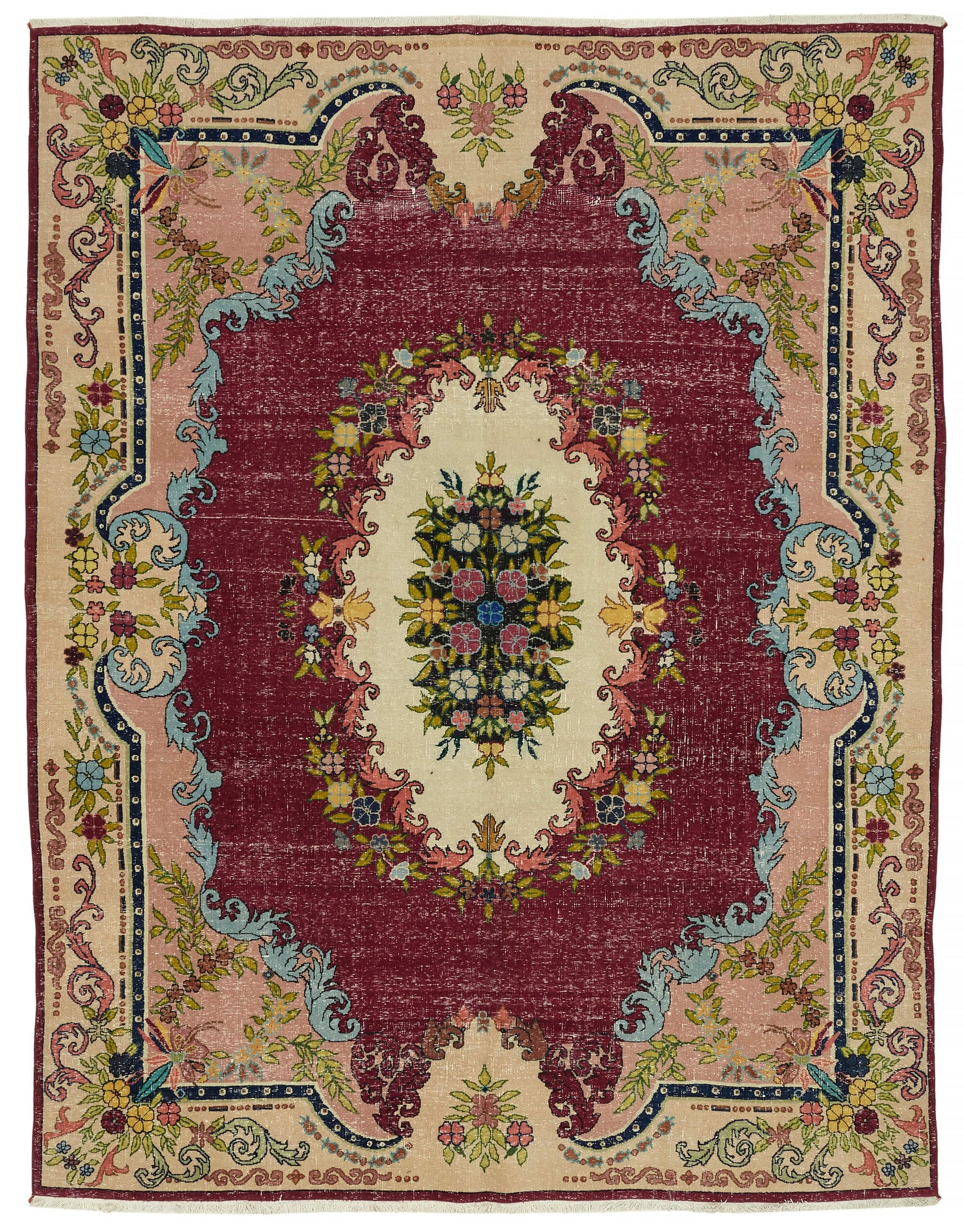 8x11 Vintage Hand-Knotted Rug - 47160