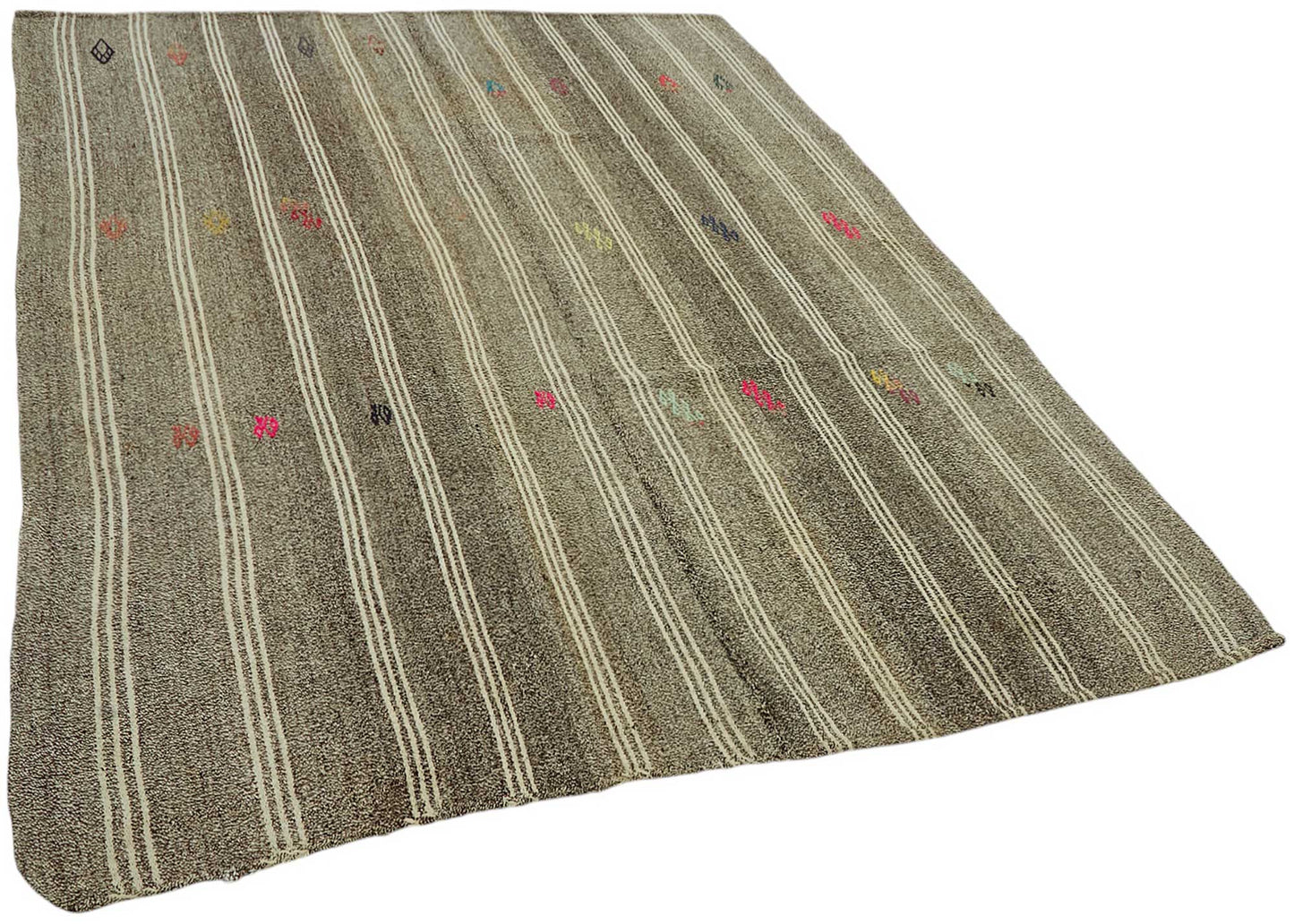 6x8 Authentic Turkish Goat Hair Kilim - 47193