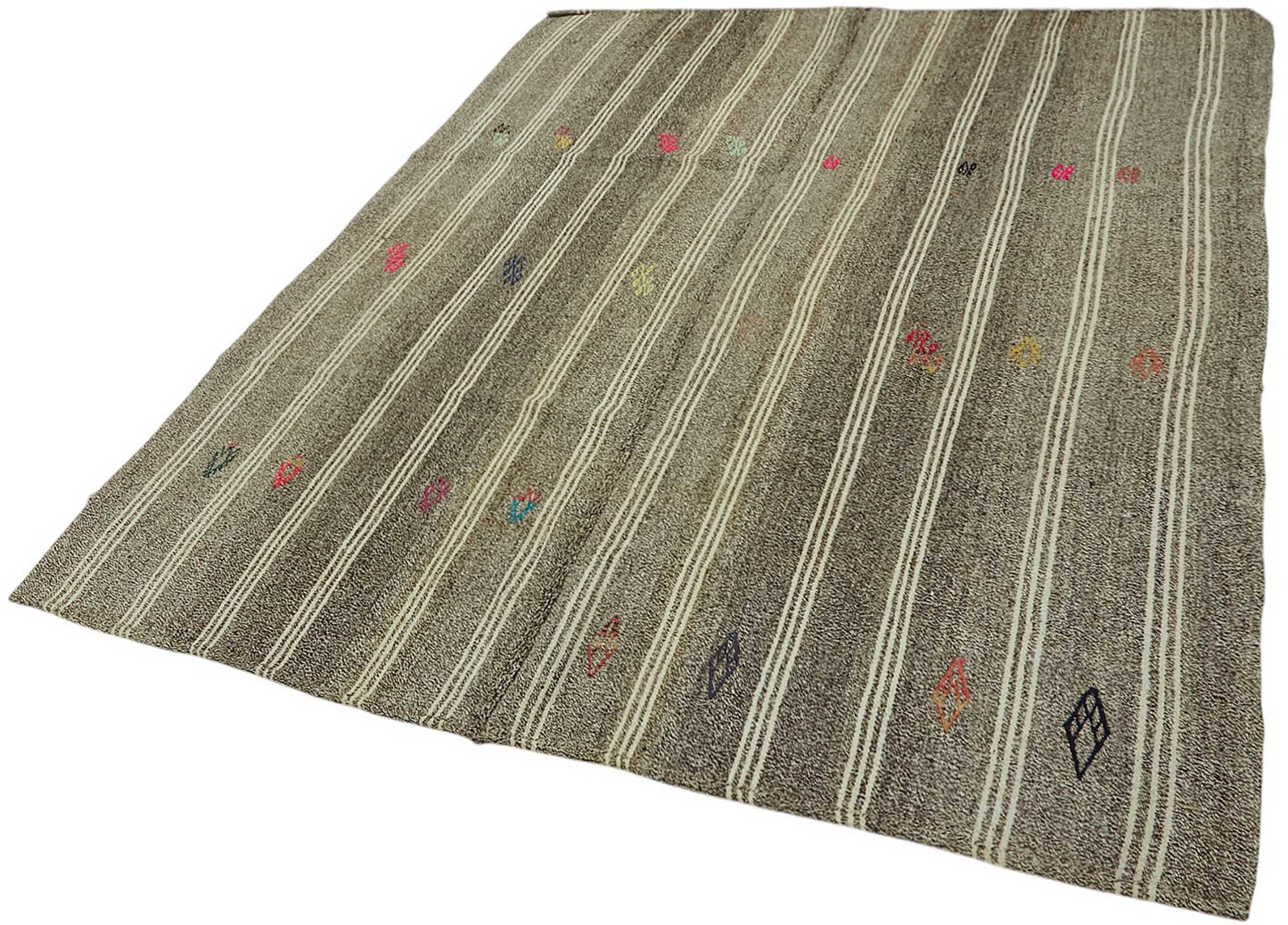 6x8 Authentic Turkish Goat Hair Kilim - 47193