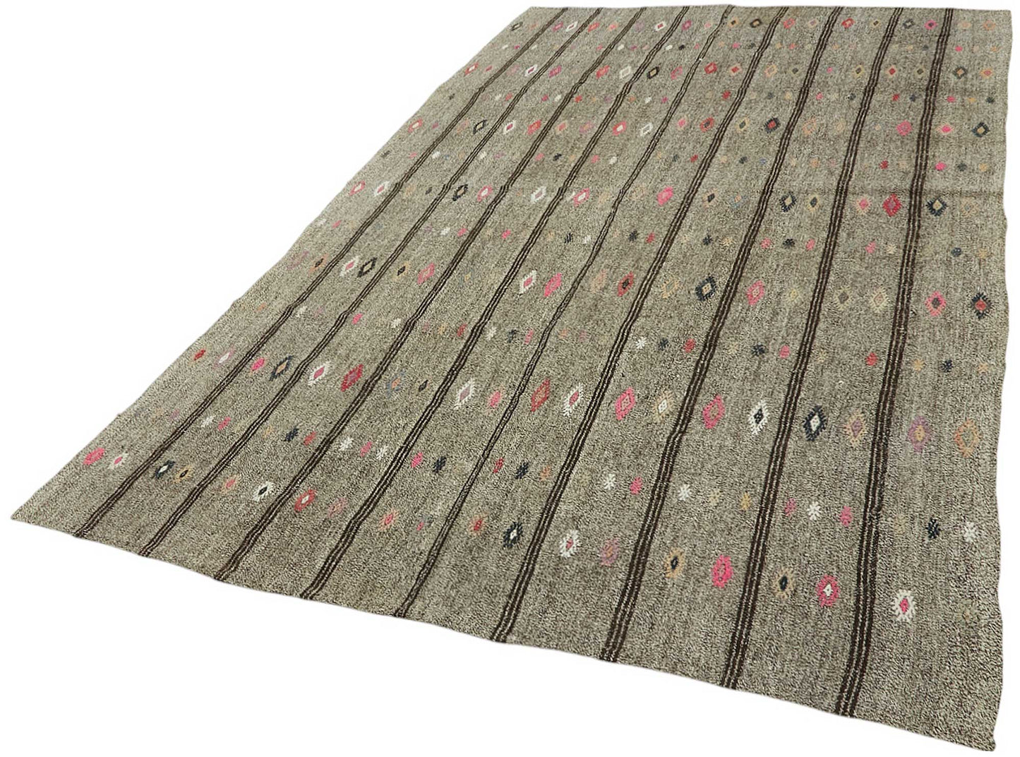 6x11 Authentic Turkish Goat Hair Kilim - 47206