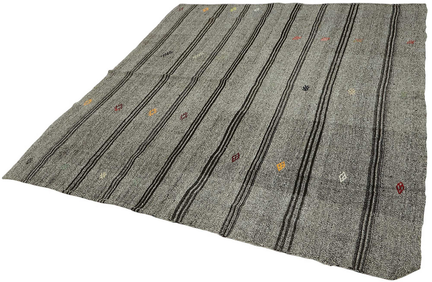 7x8 Authentic Turkish Goat Hair Kilim - 47210