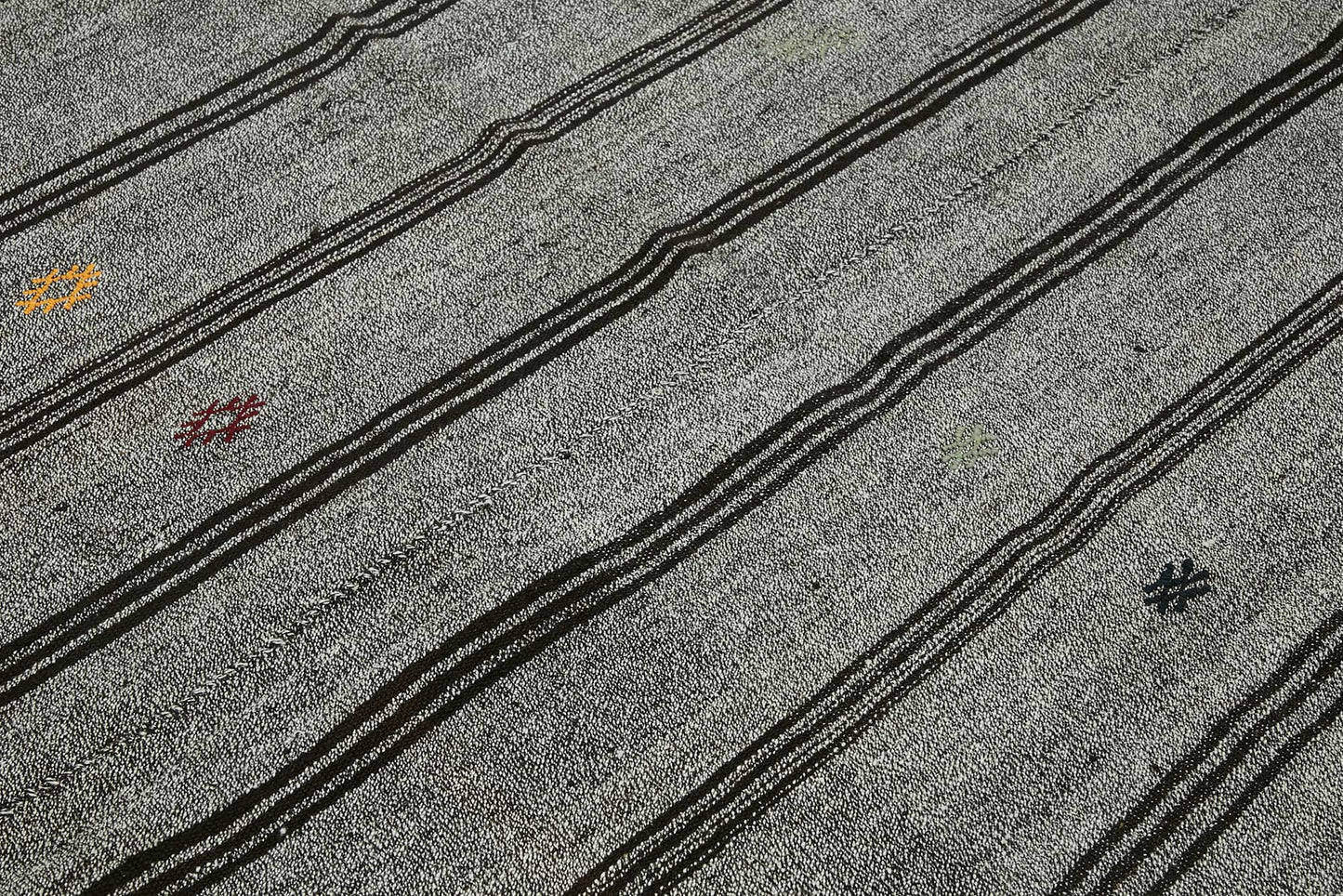 7x8 Authentic Turkish Goat Hair Kilim - 47210