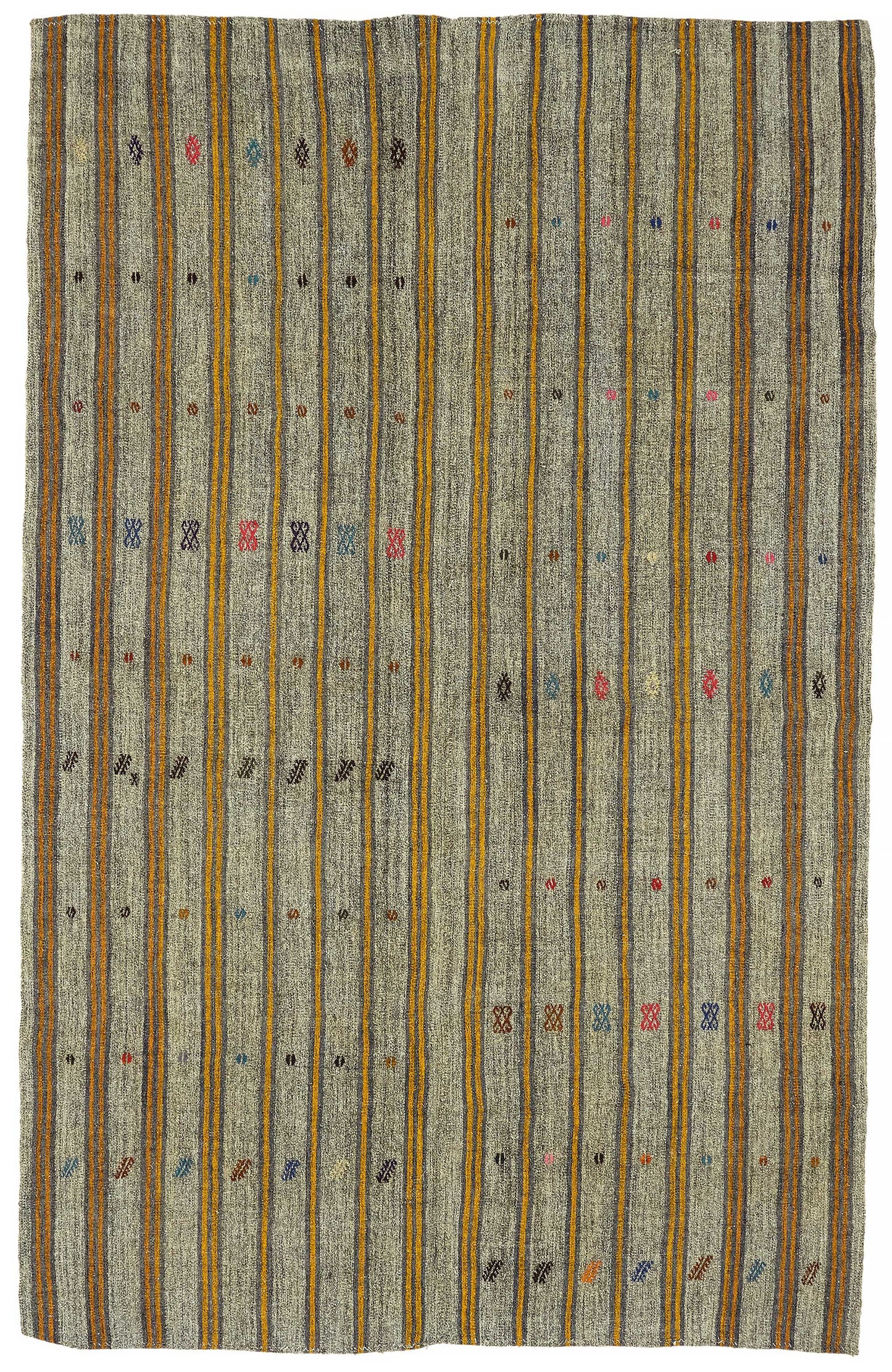 7x10 Authentic Turkish Goat Hair Kilim - 47213