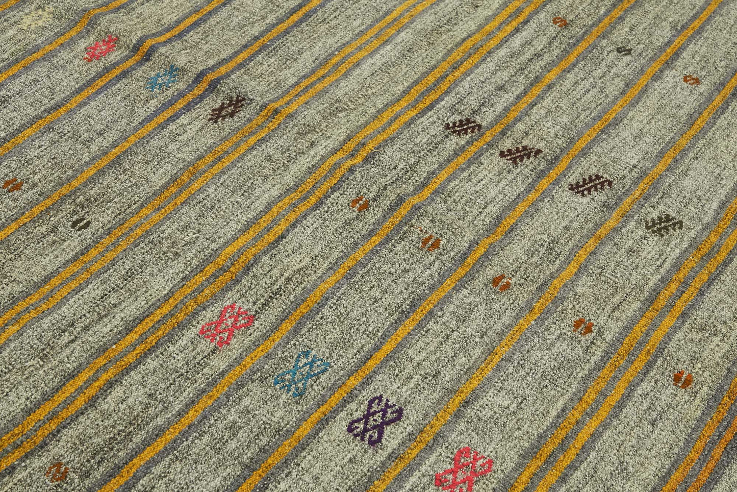 7x10 Authentic Turkish Goat Hair Kilim - 47213