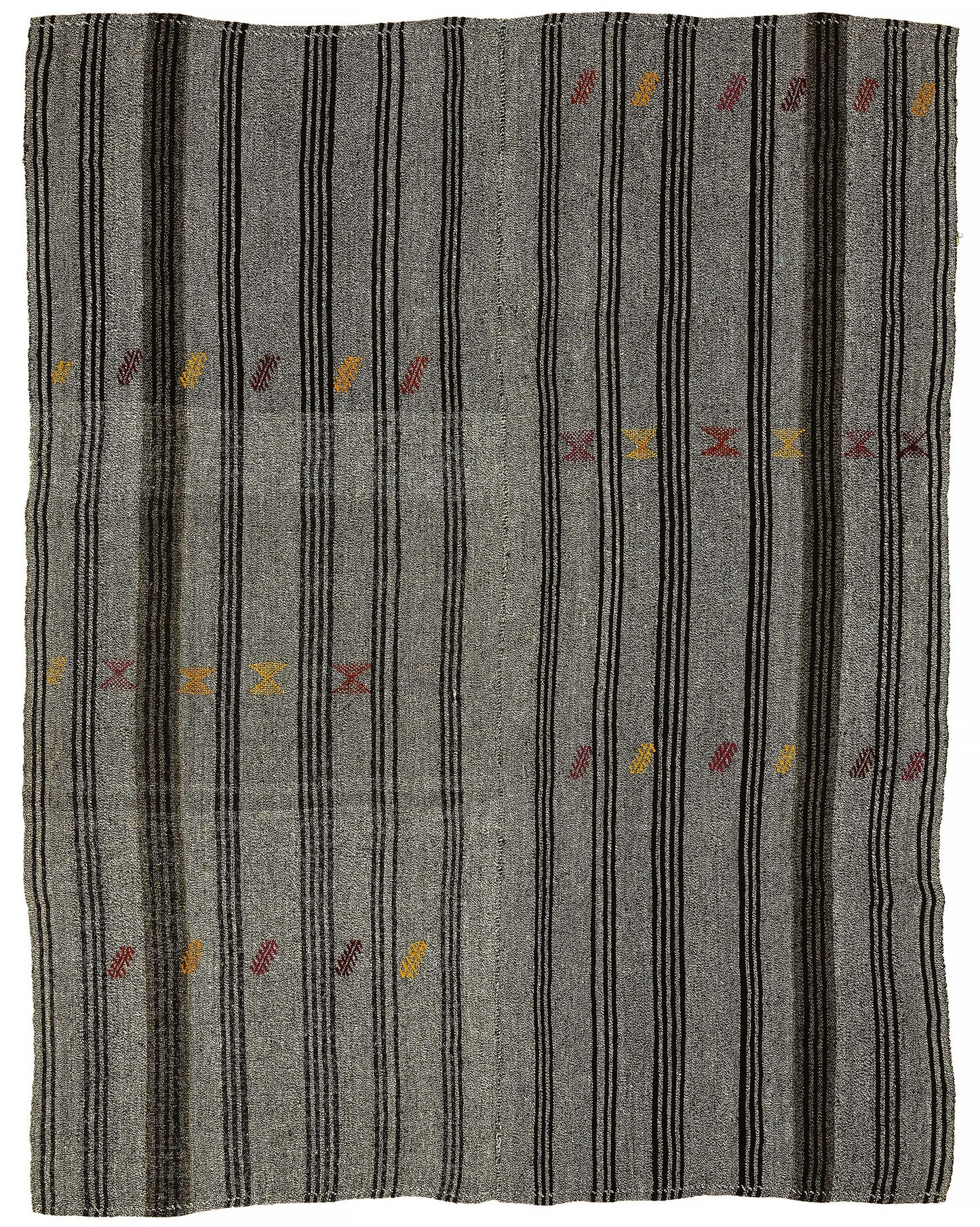 7x8 Authentic Turkish Goat Hair Kilim - 47224