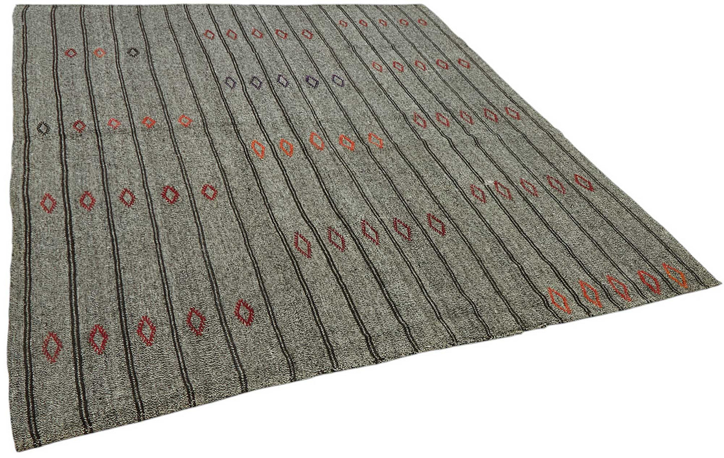 7x9 Authentic Turkish Goat Hair Kilim - 47225