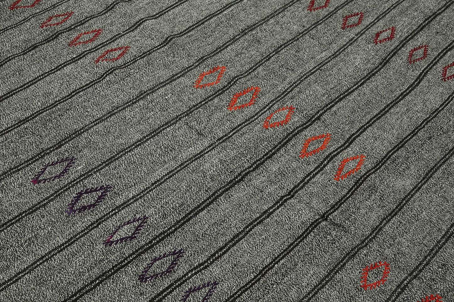 7x9 Authentic Turkish Goat Hair Kilim - 47225