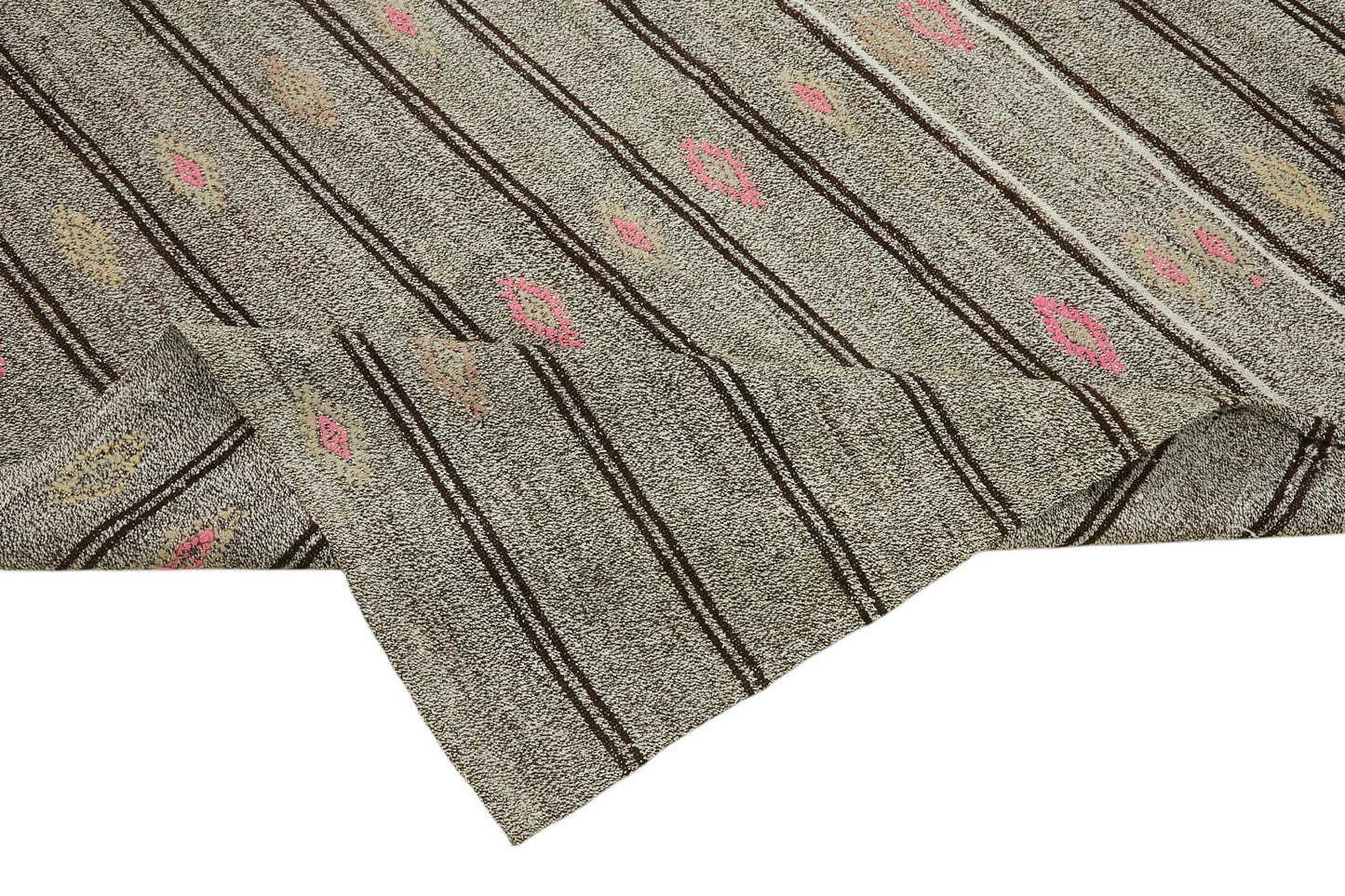 7x9 Authentic Turkish Goat Hair Kilim - 47245