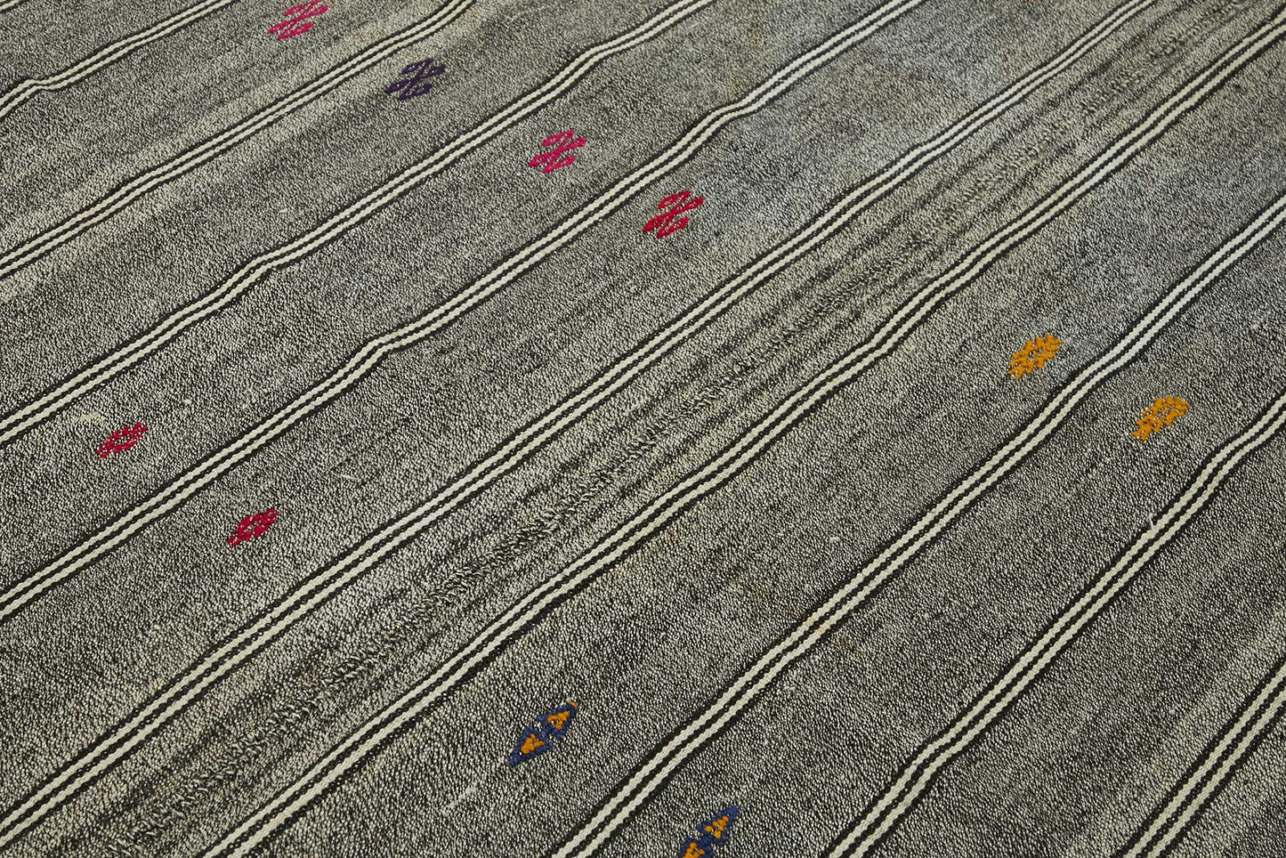 7x9 Authentic Turkish Goat Hair Kilim - 47247