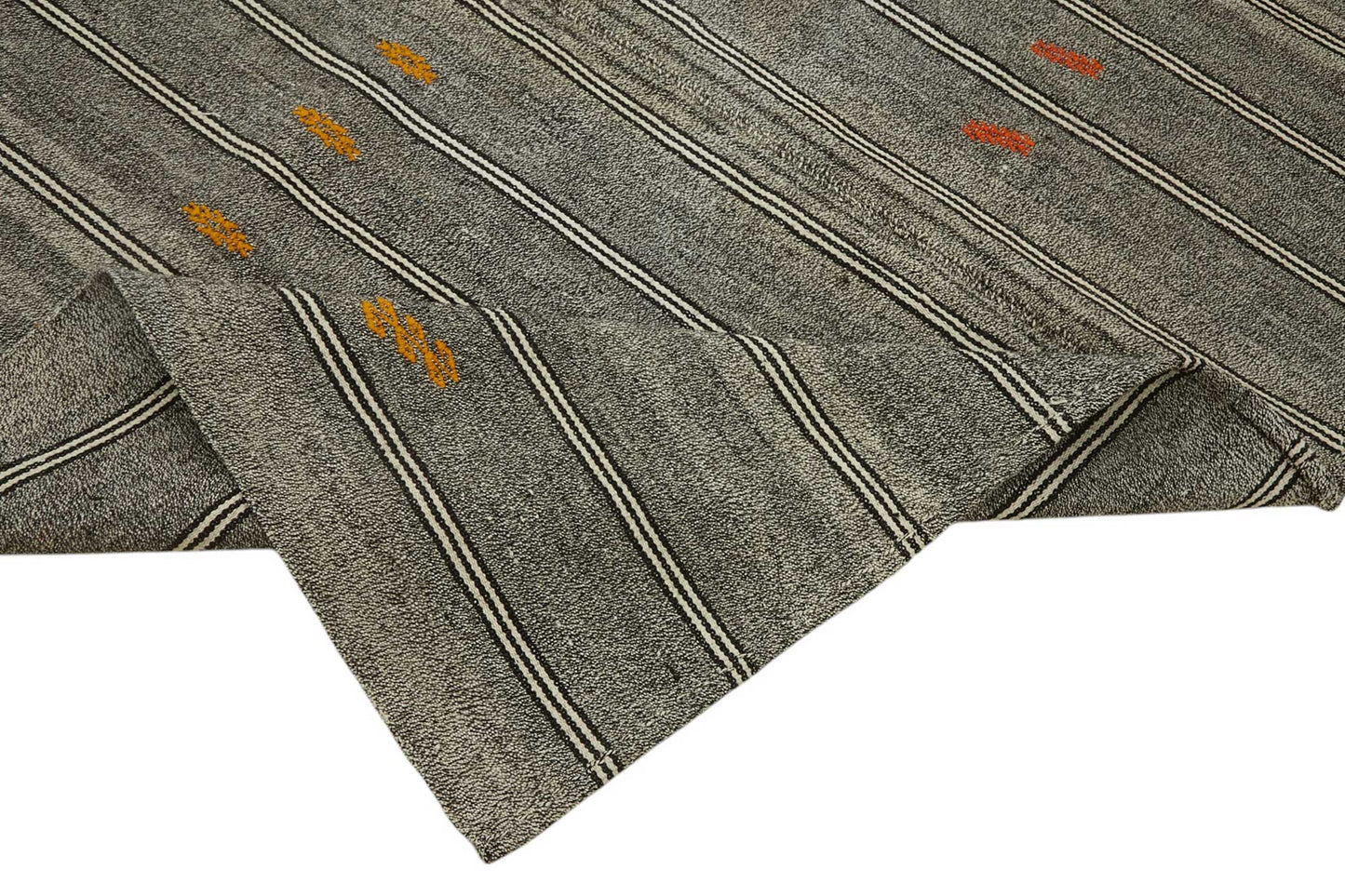 7x9 Authentic Turkish Goat Hair Kilim - 47247