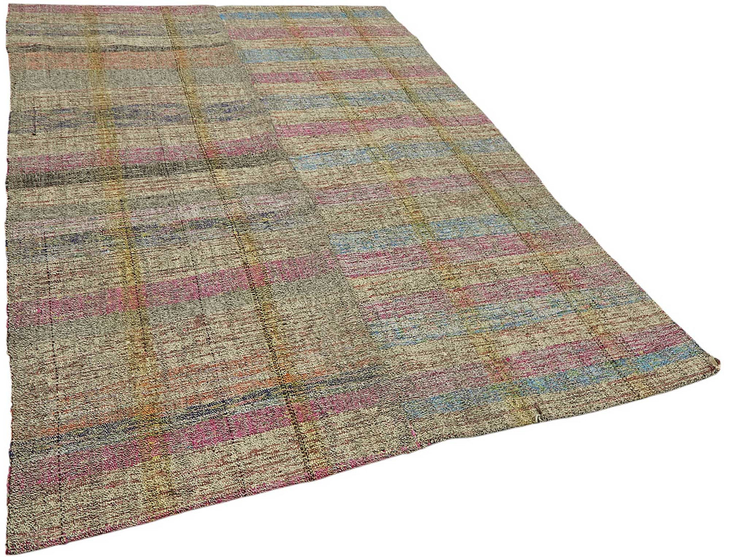 6x8 Vintage Chaput Kilim Rug - 47265