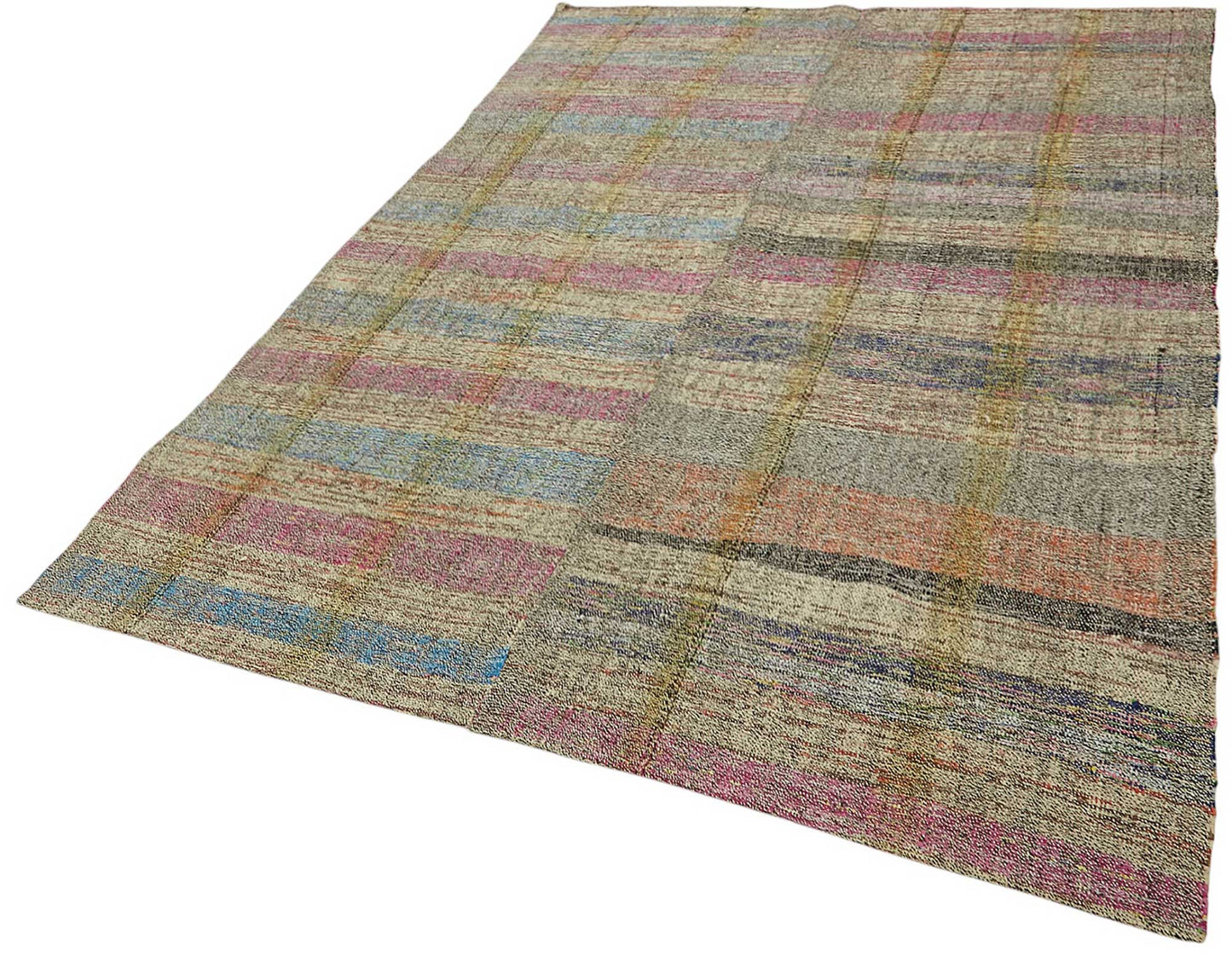 6x8 Vintage Chaput Kilim Rug - 47265