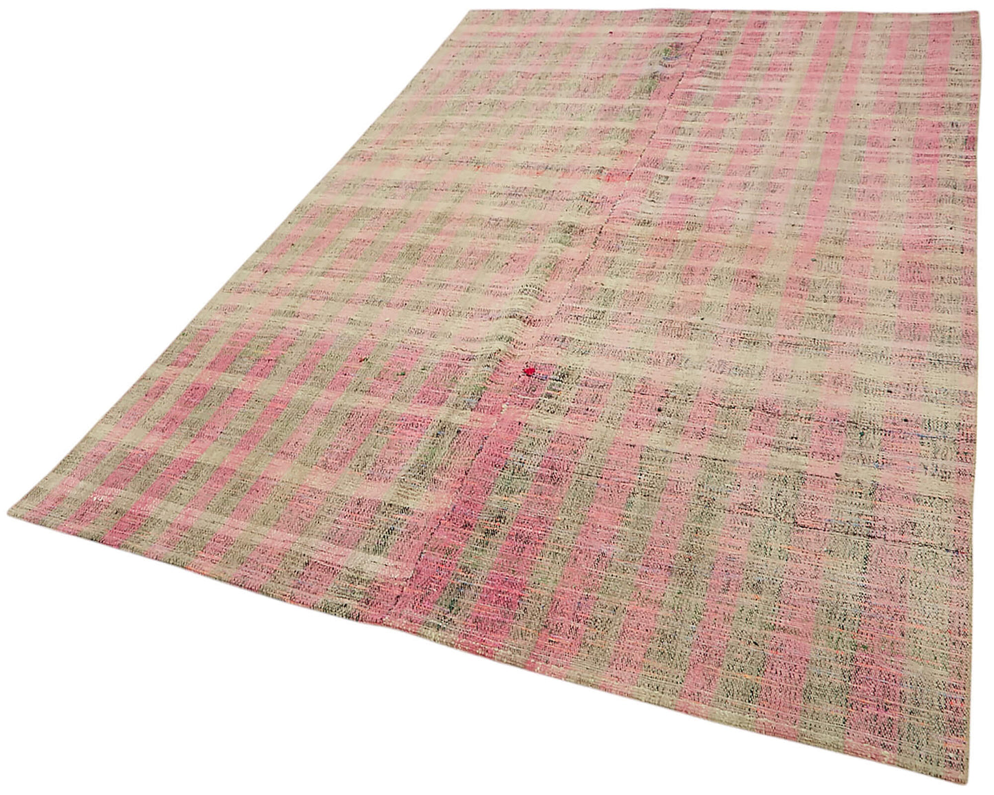 5x9 Multicolor Anatolian Striped Kilim Rug - 47289