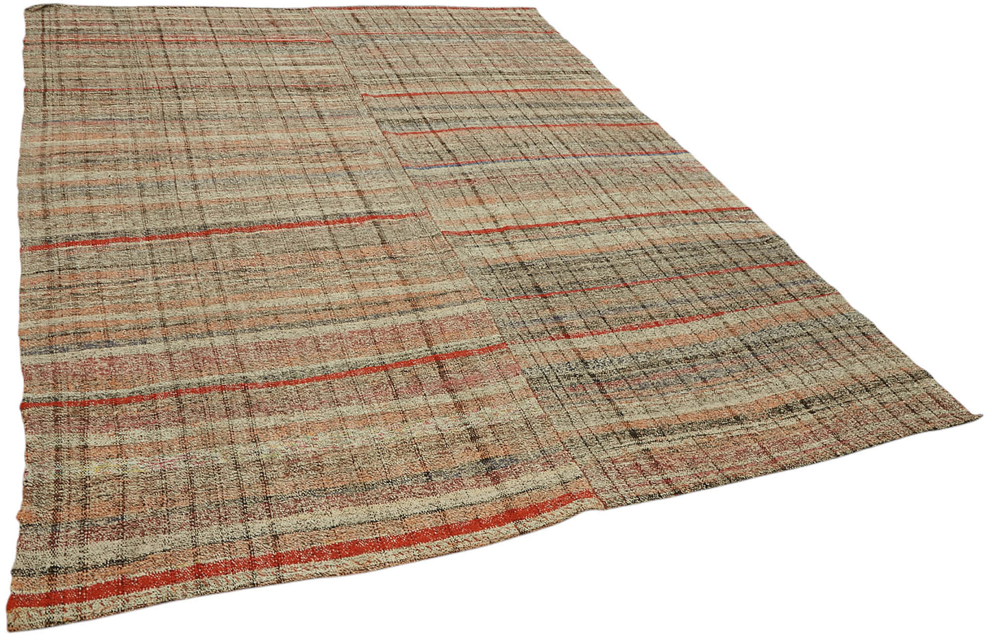 7x9 Vintage Chaput Kilim Rug - 47302