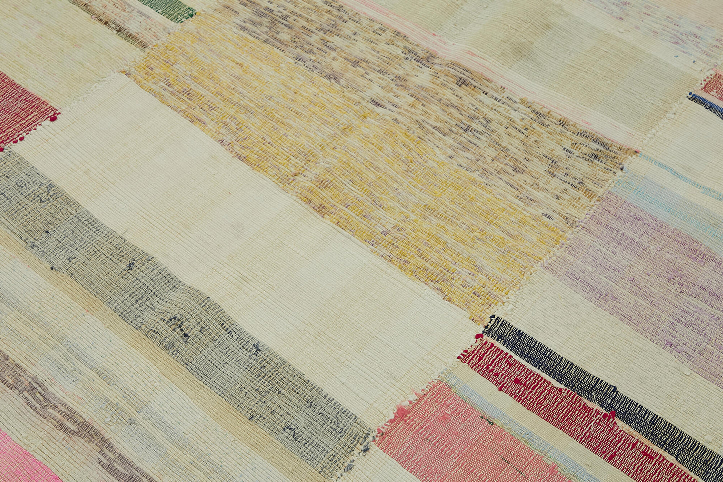 7x9 Multicolor Anatolian Striped Kilim Rug - 47315