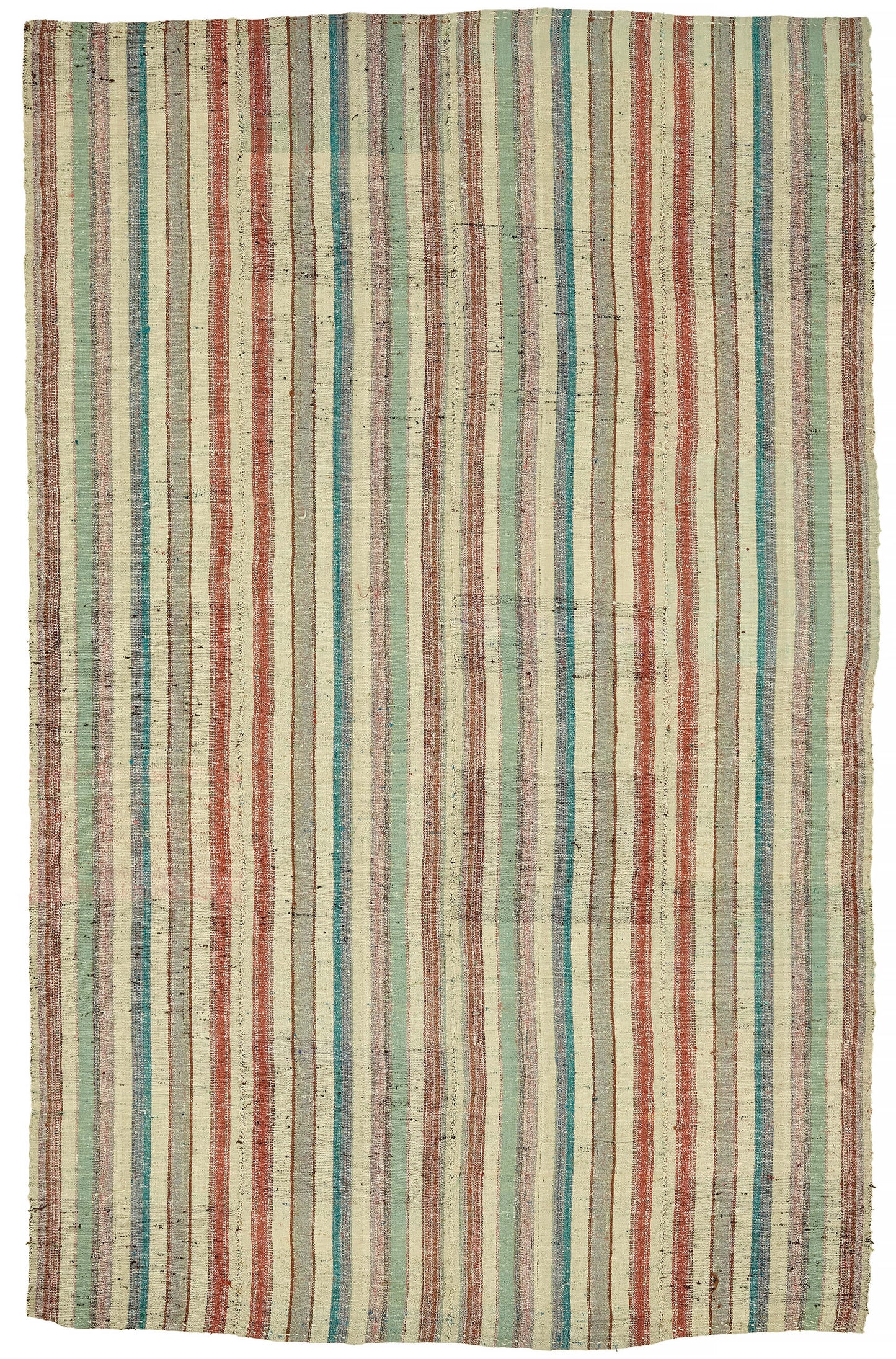 6x9 Multicolor Anatolian Striped Kilim Rug - 47317