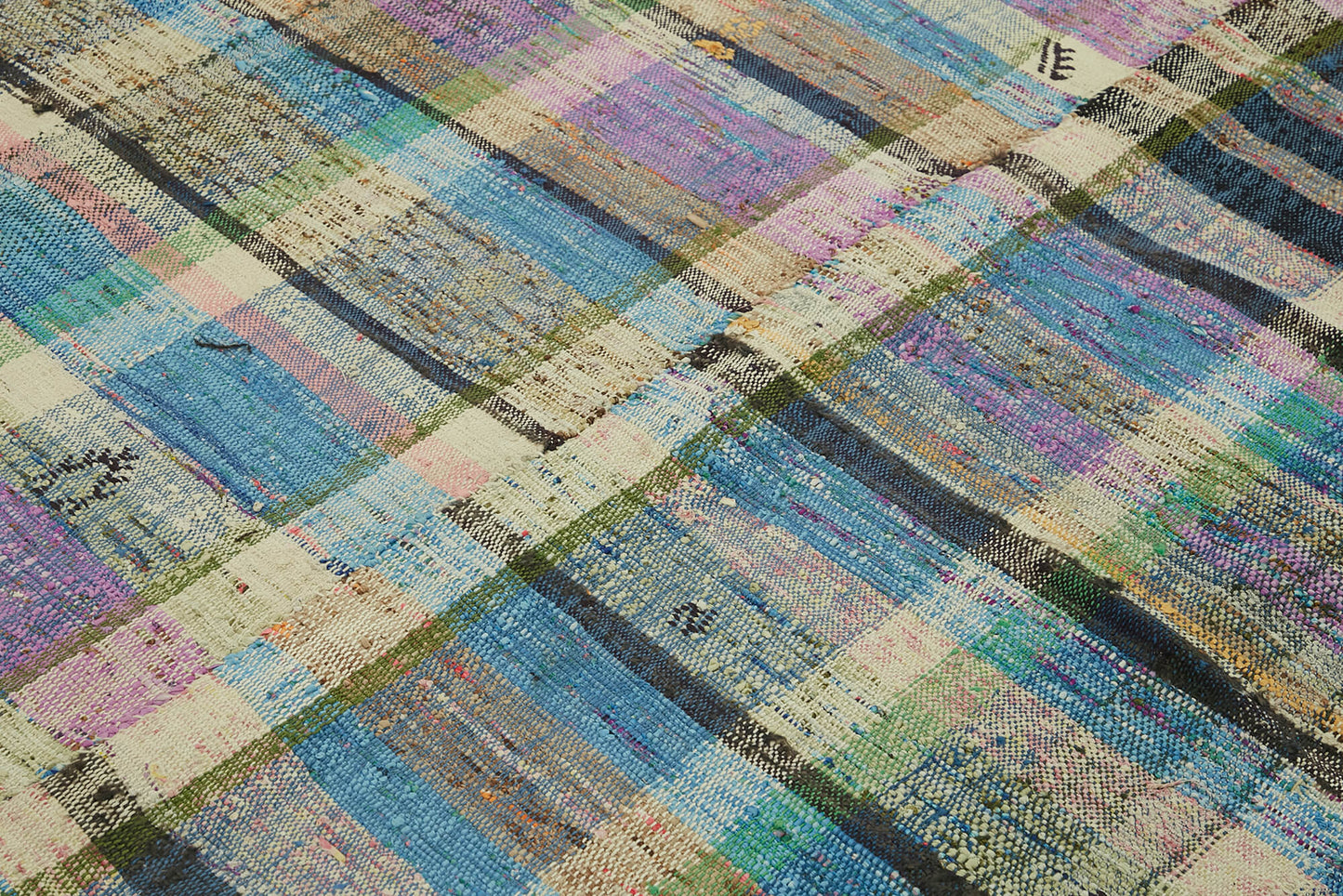8x9 Multicolor Anatolian Striped Kilim Rug - 47325