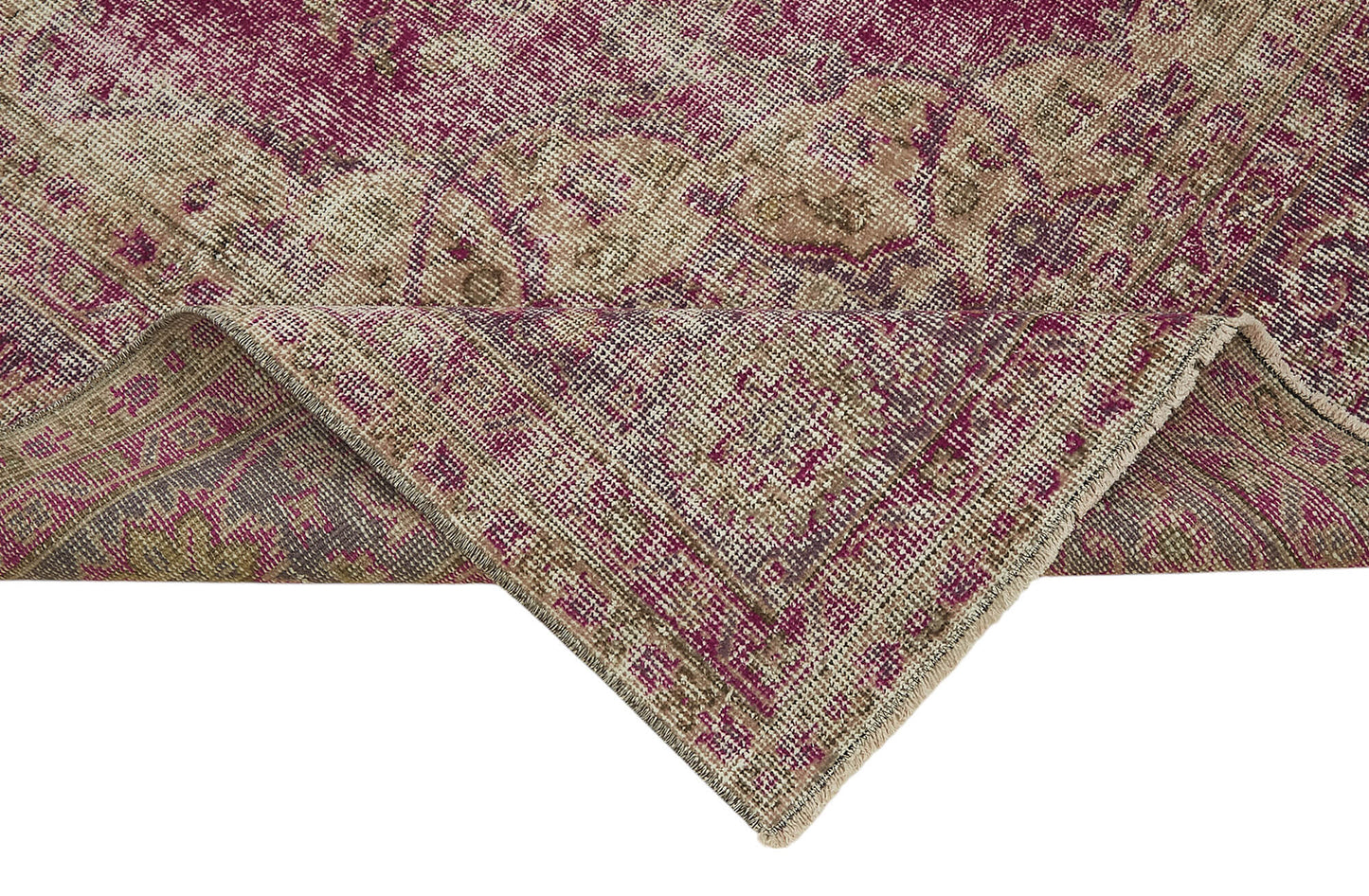 7x10 Hand-Knotted Turkish Vintage Rug - 47339