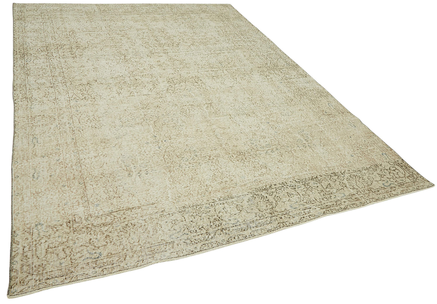 7x10 Hand-Knotted Turkish Vintage Rug - 47349