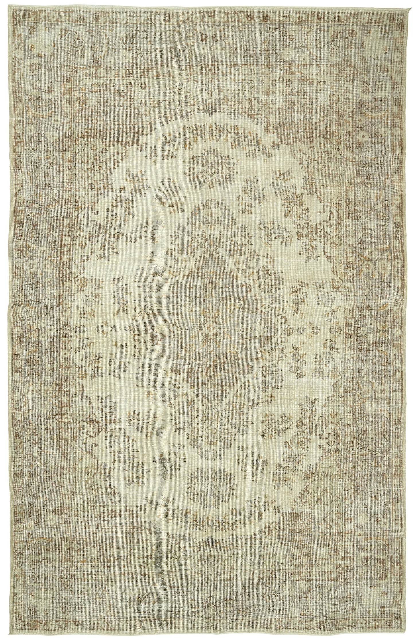 7x11 Hand-Knotted Turkish Vintage Rug - 47366