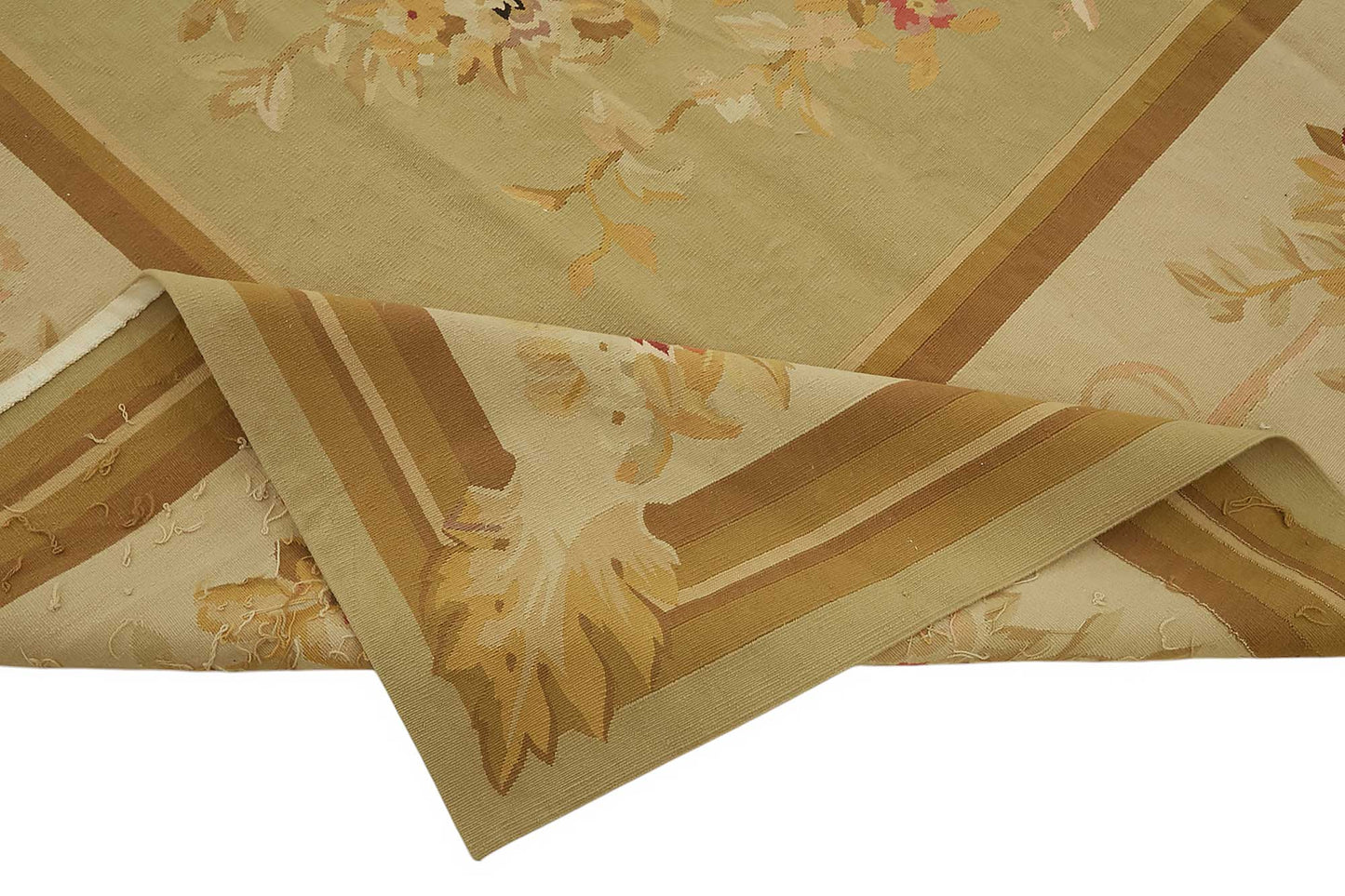 10x14 Floral Aubusson Kilim - 47370