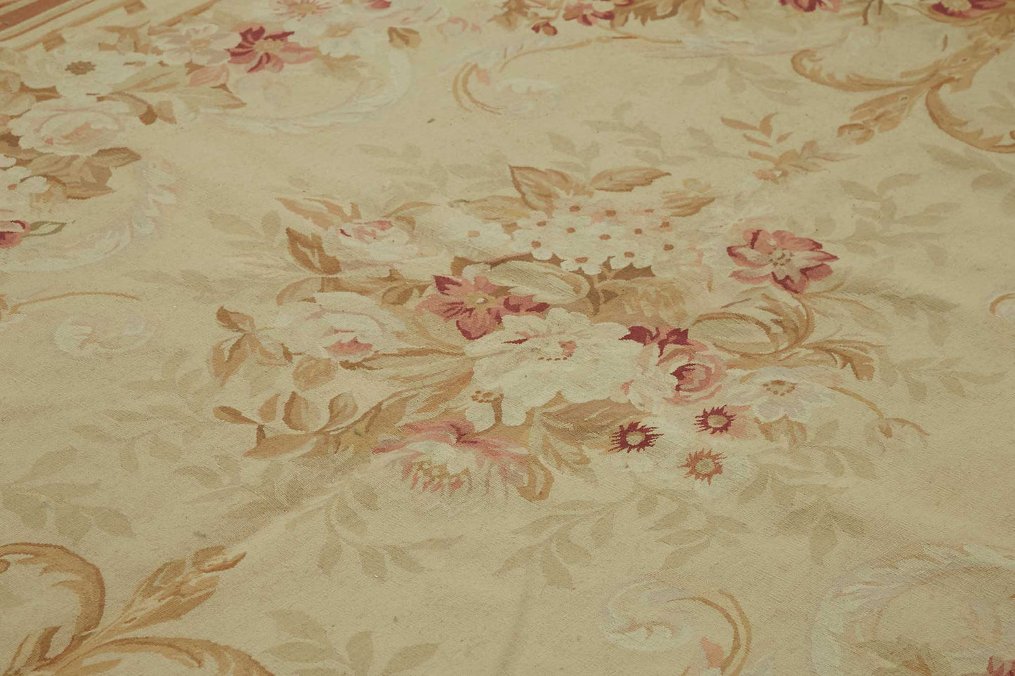 10x14 Floral Aubusson Kilim - 47373