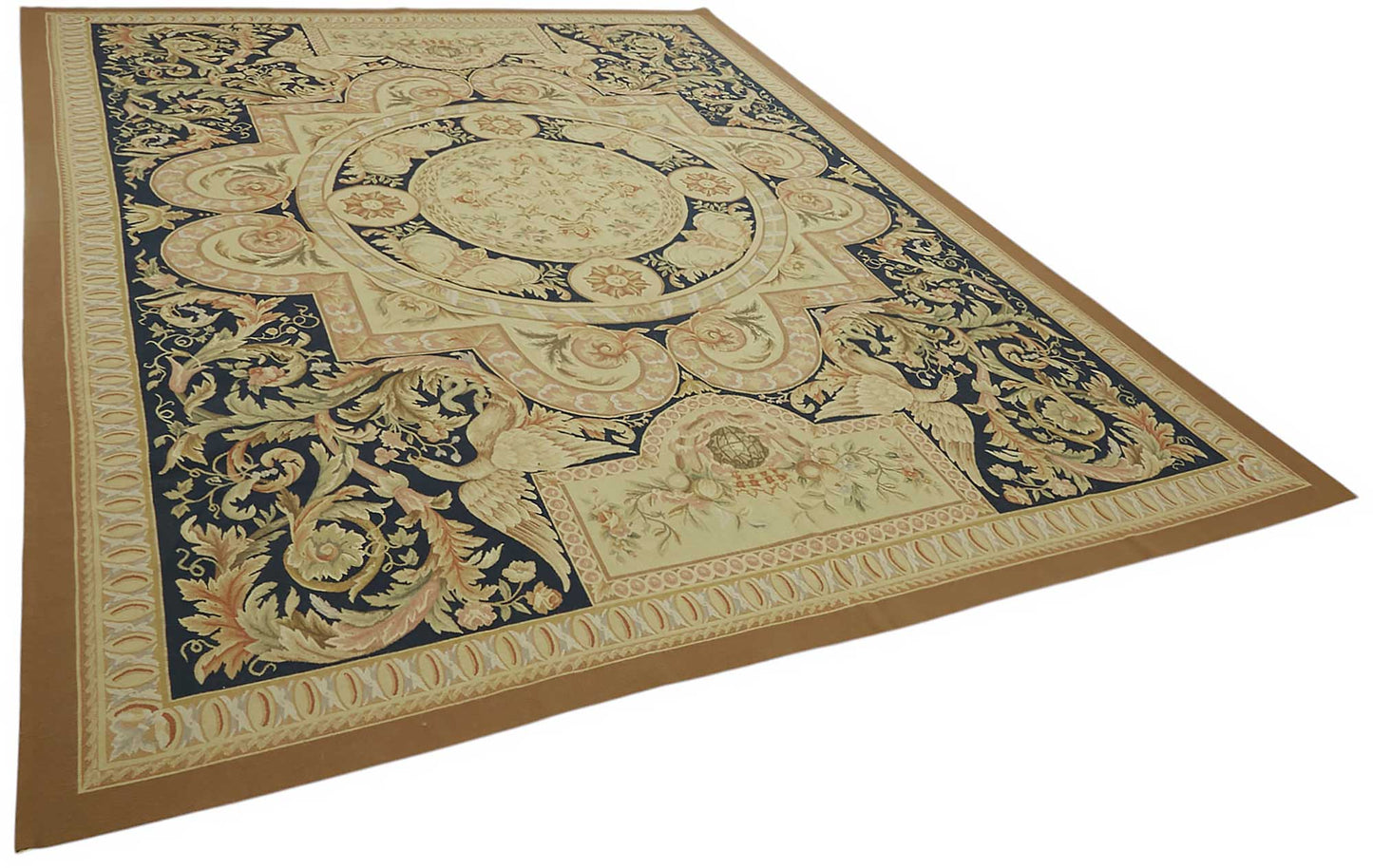 9x12 Floral Aubusson Kilim - 47375