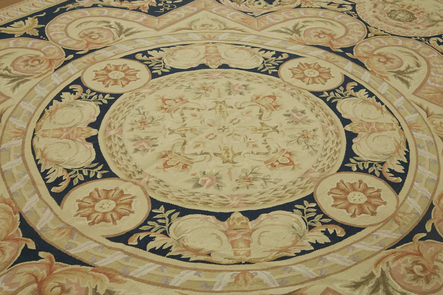 9x12 Floral Aubusson Kilim - 47375