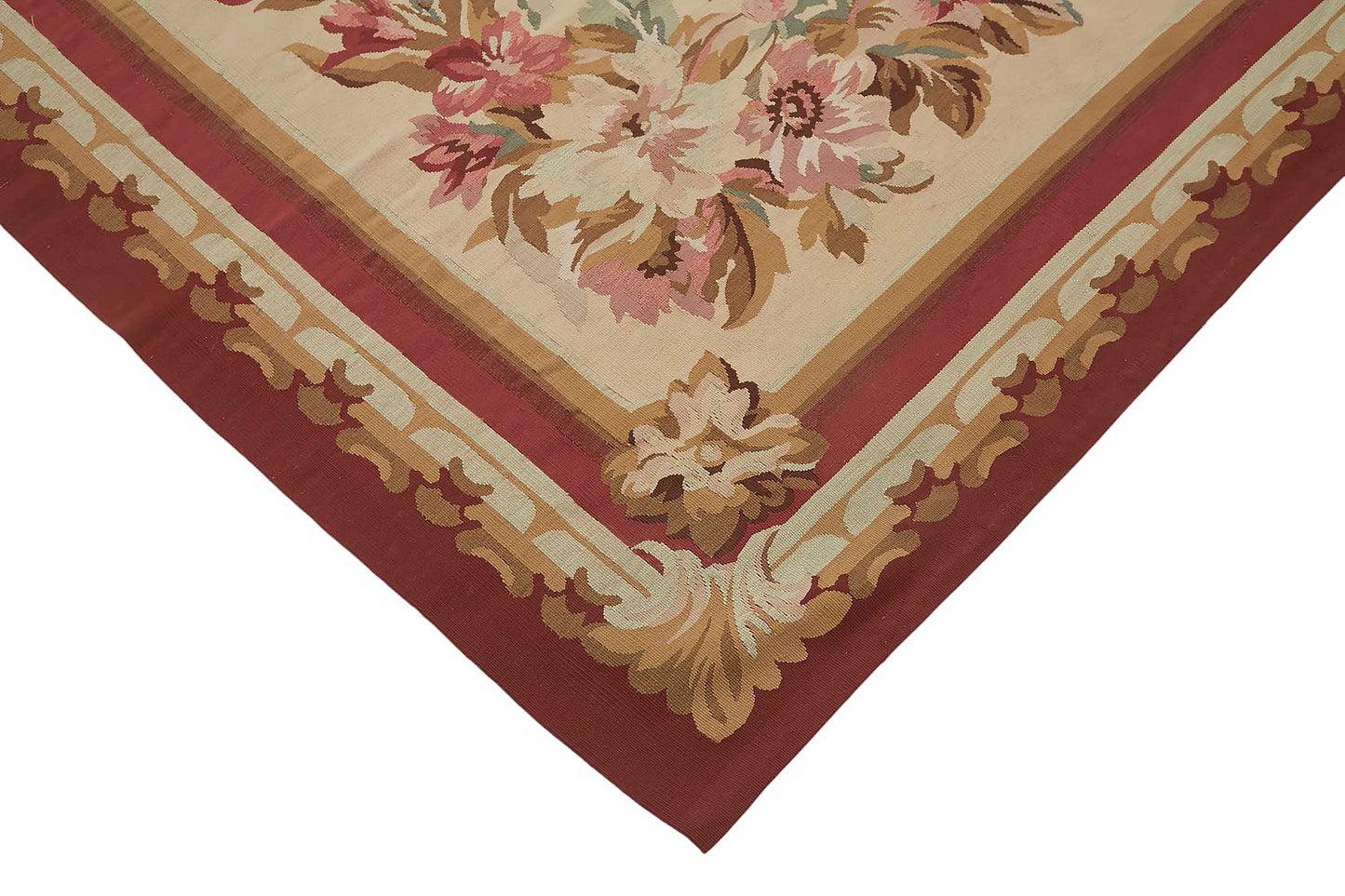 9x12 Floral Aubusson Kilim - 47376