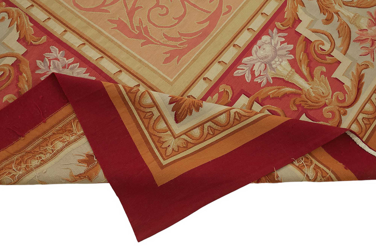 9x11 Floral Aubusson Kilim - 47377