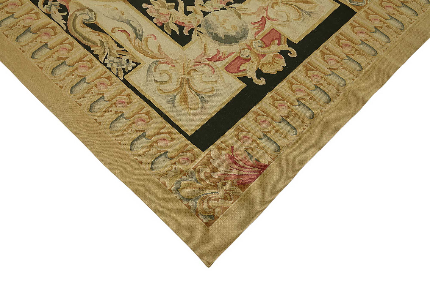 9x11 Floral Aubusson Kilim - 47386