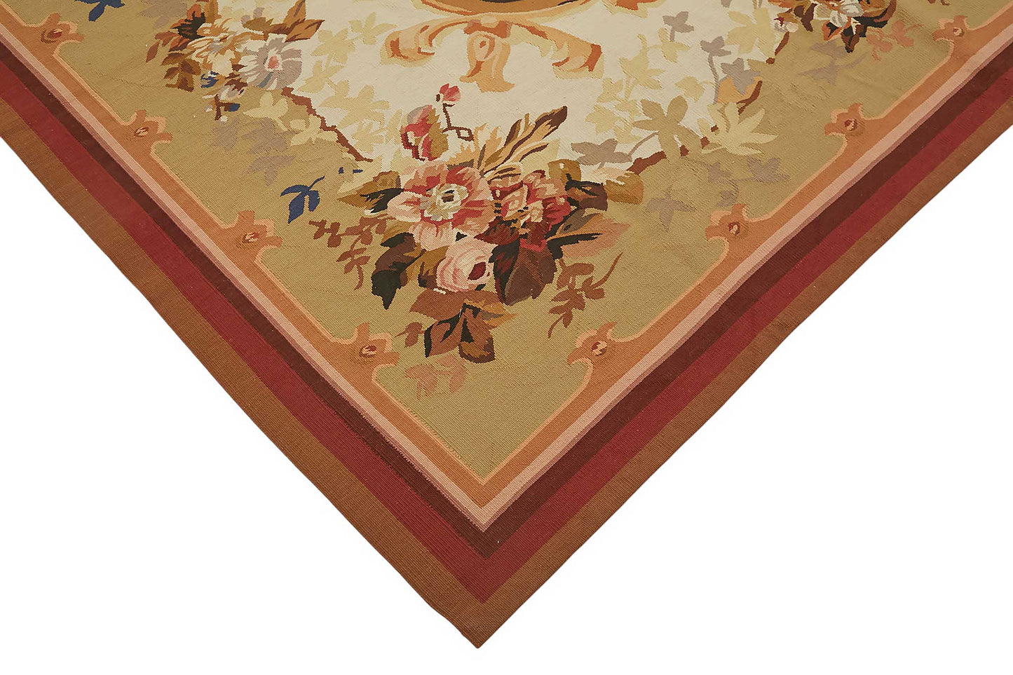 9x12 Floral Aubusson Kilim - 47390