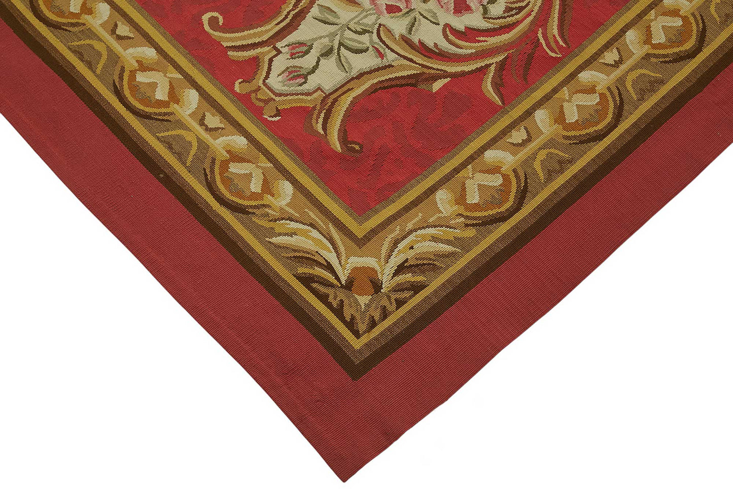 9x11 Floral Aubusson Kilim - 47392