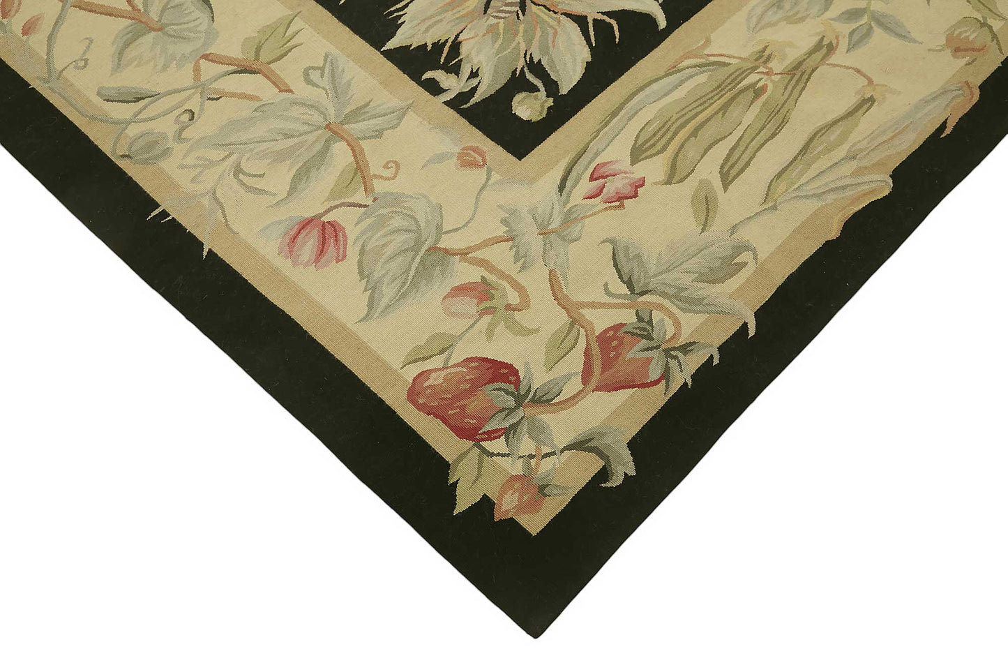 8x10 Floral Aubusson Kilim - 47397