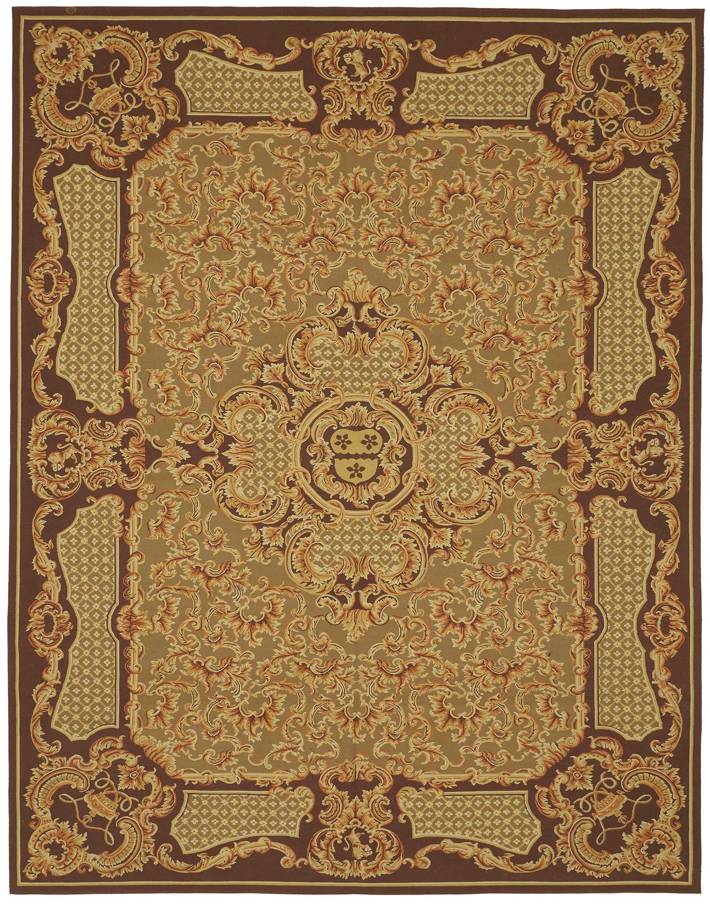 9x12 Floral Aubusson Kilim - 47403