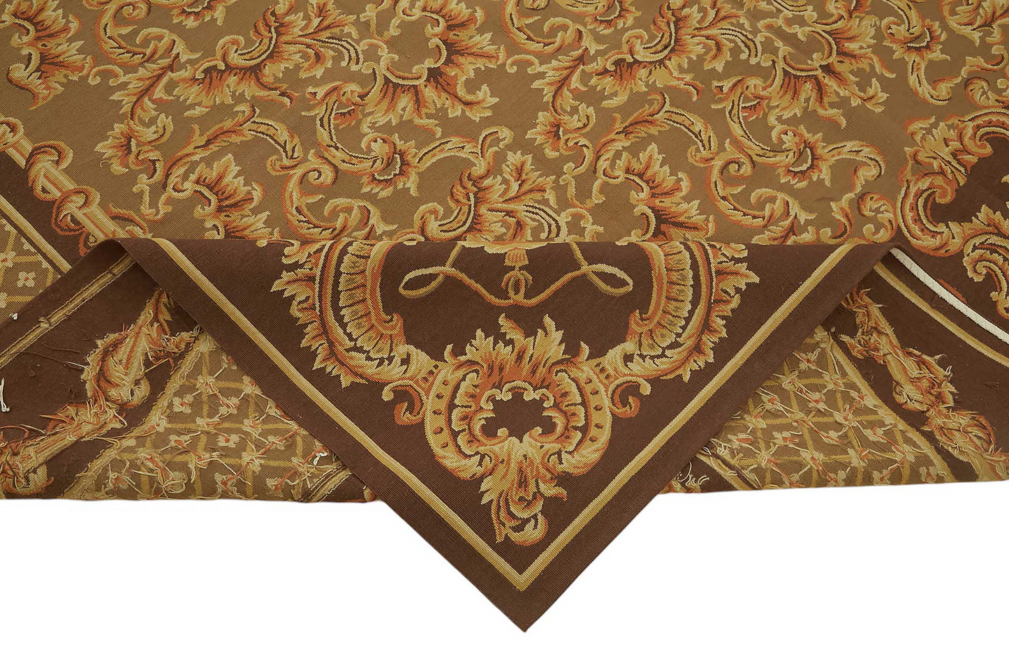 9x12 Floral Aubusson Kilim - 47403