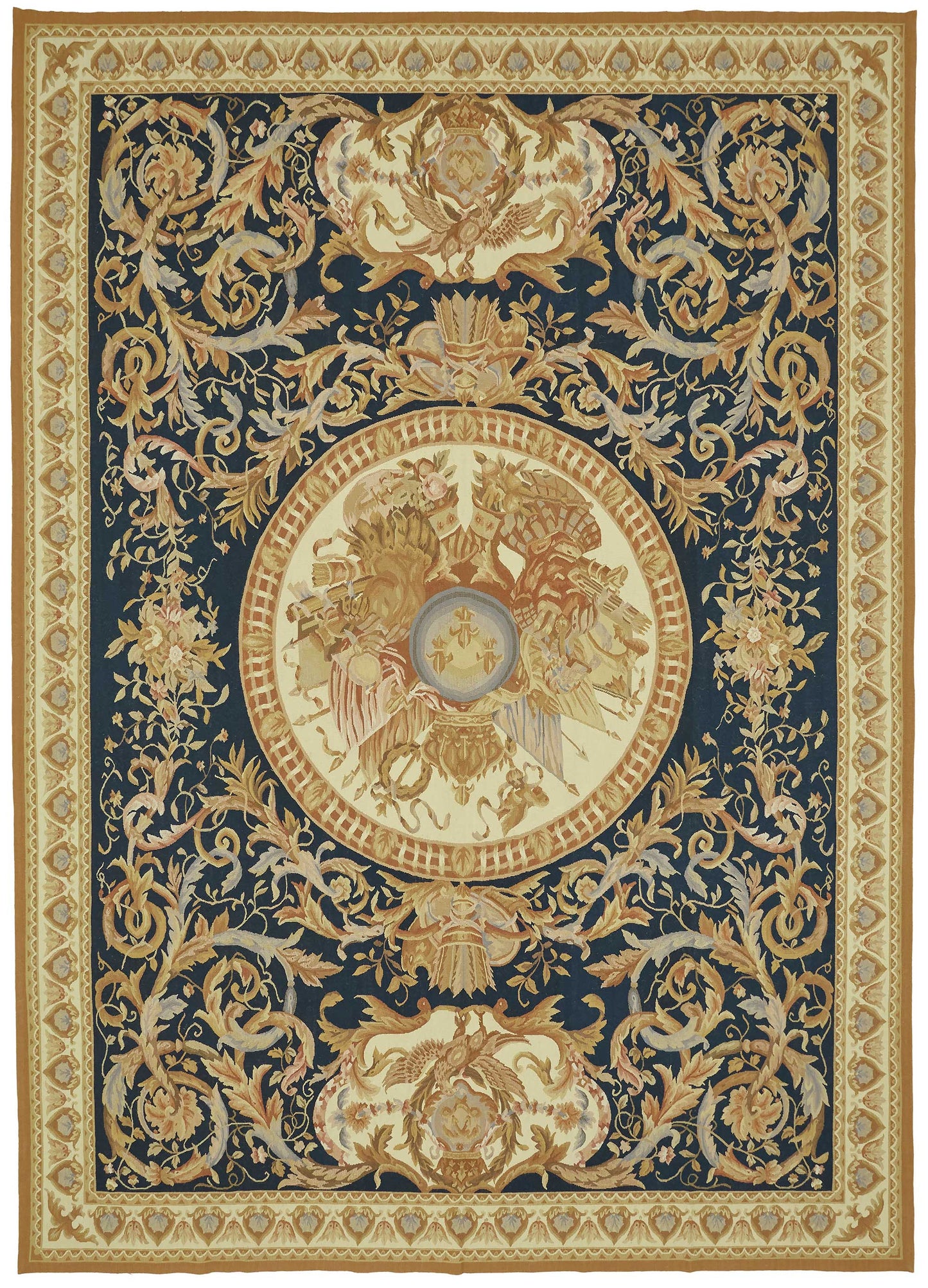 9x12 Floral Aubusson Kilim - 47405