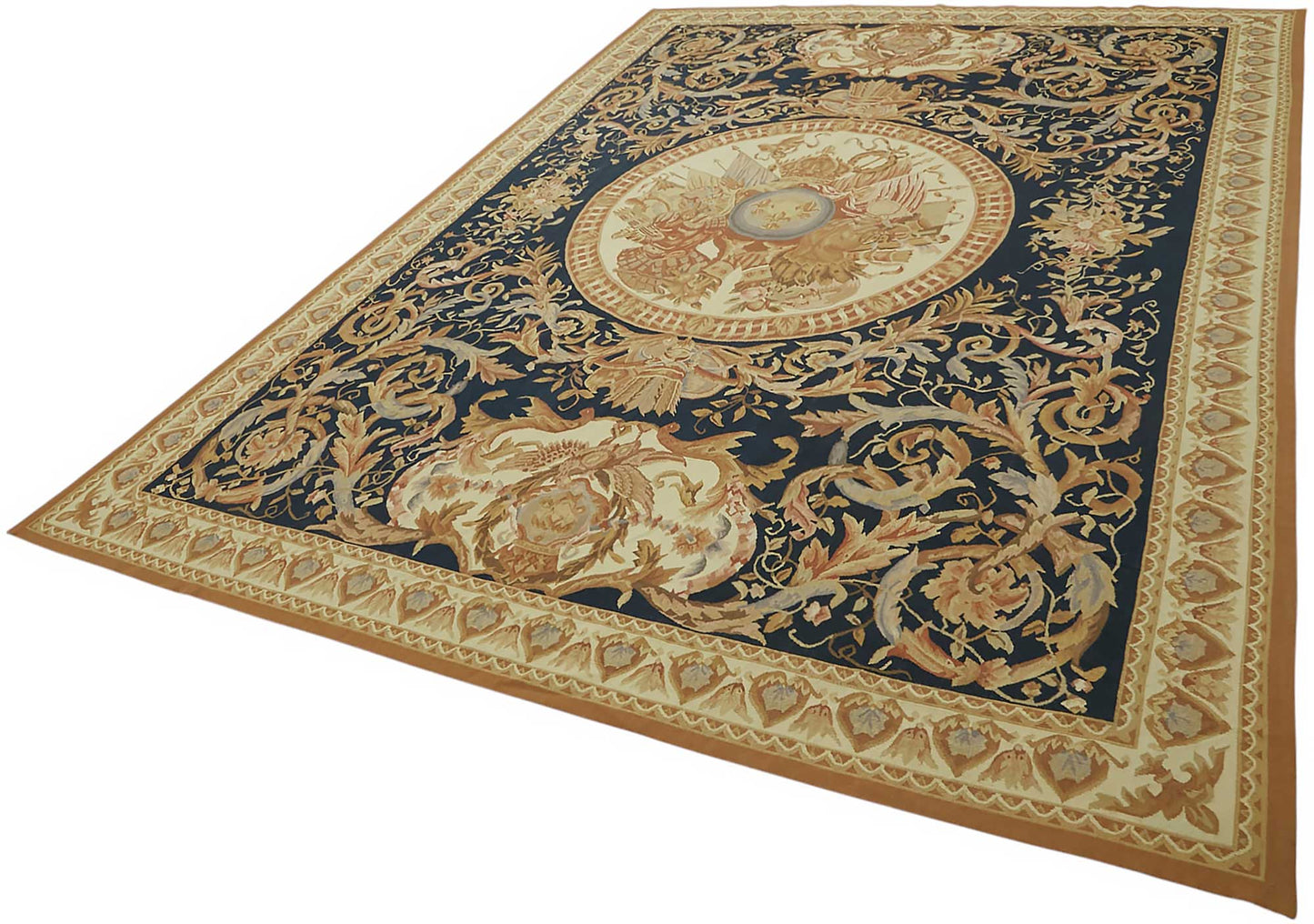 9x12 Floral Aubusson Kilim - 47405