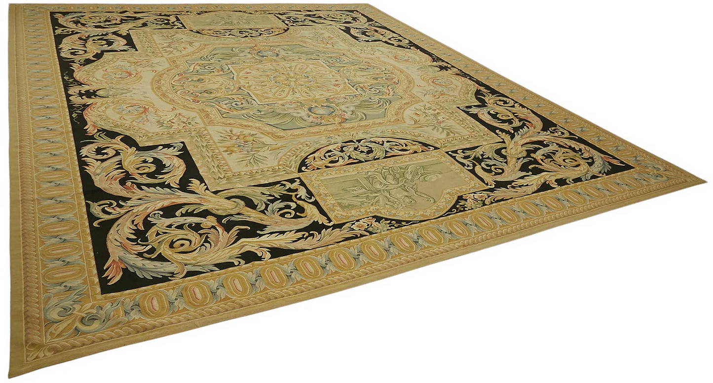 12x15 Floral Aubusson Kilim - 47412