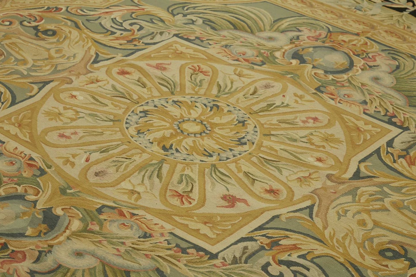 12x15 Floral Aubusson Kilim - 47412