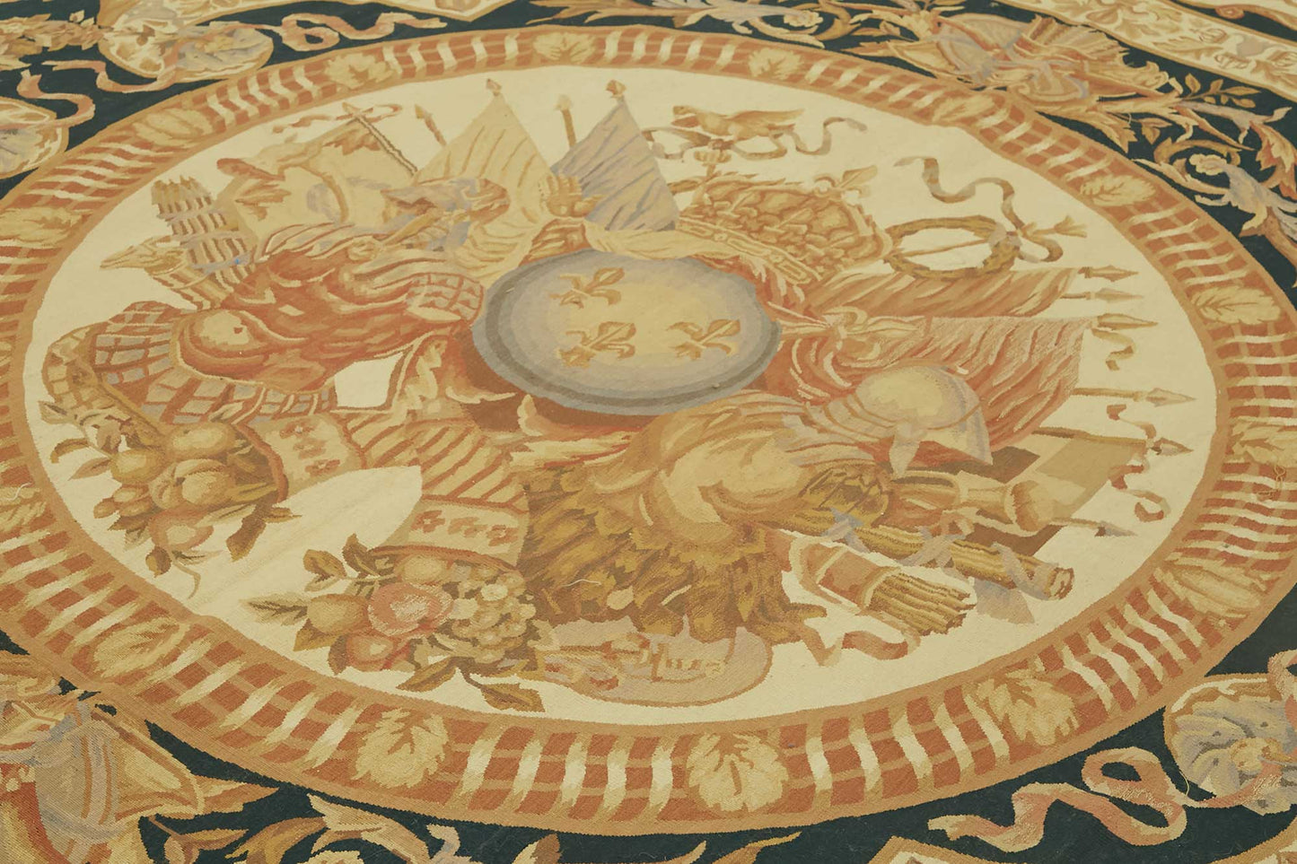 10x14 Floral Aubusson Kilim - 47413