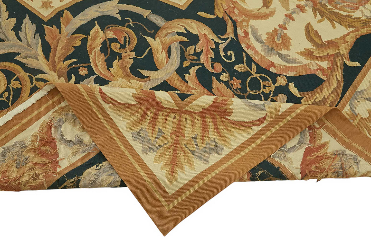 10x14 Floral Aubusson Kilim - 47413