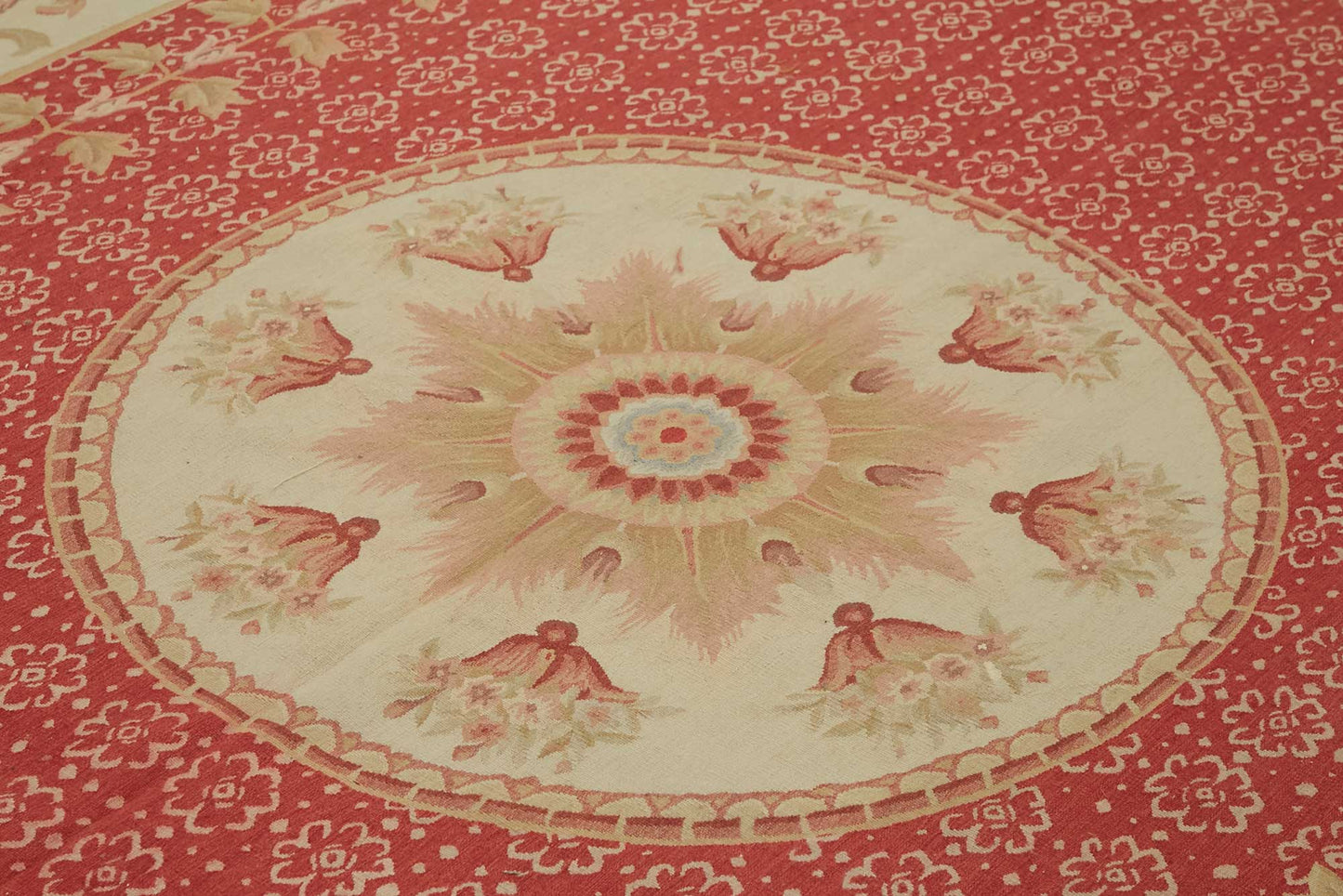 9x12 Floral Aubusson Kilim - 47427