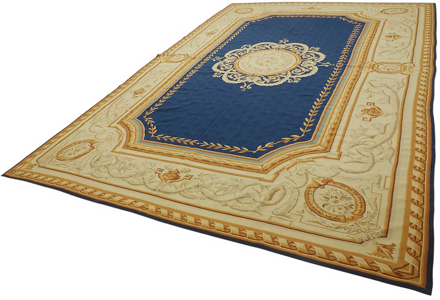 10x15 Floral Aubusson Kilim - 47431