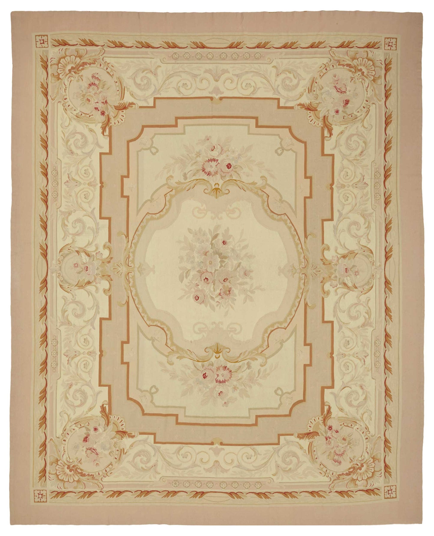 10x13 Floral Aubusson Kilim - 47435