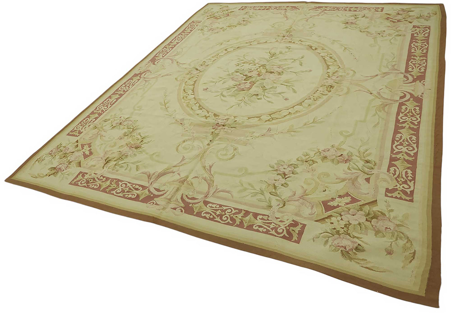 8x9 Floral Aubusson Kilim - 47440