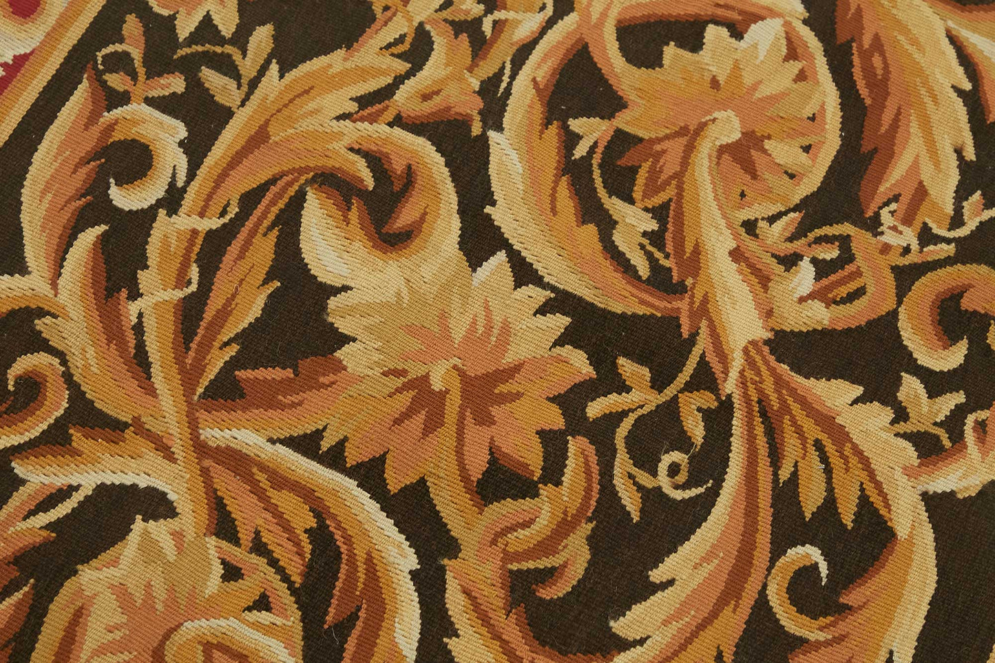 3x10 Floral Aubusson Kilim - 47441